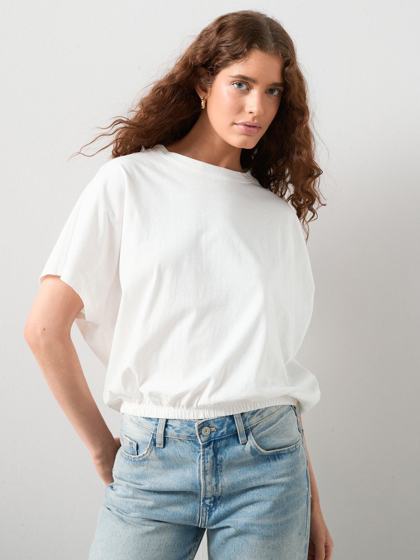 The Very Collection Bubble Hem Waist Tee