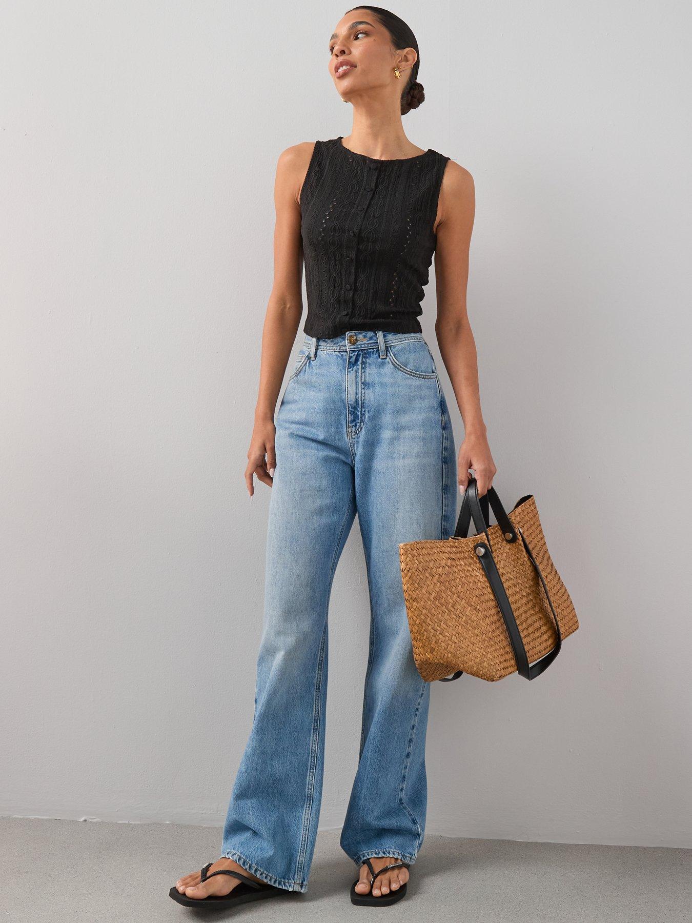 Image 6 of 6 of The Very Collection Button Sleeveless Co-ord Top