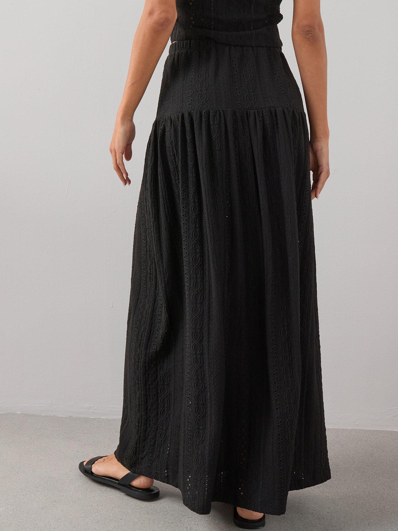 Image 2 of 6 of The Very Collection Button Co-ord Maxi Skirt