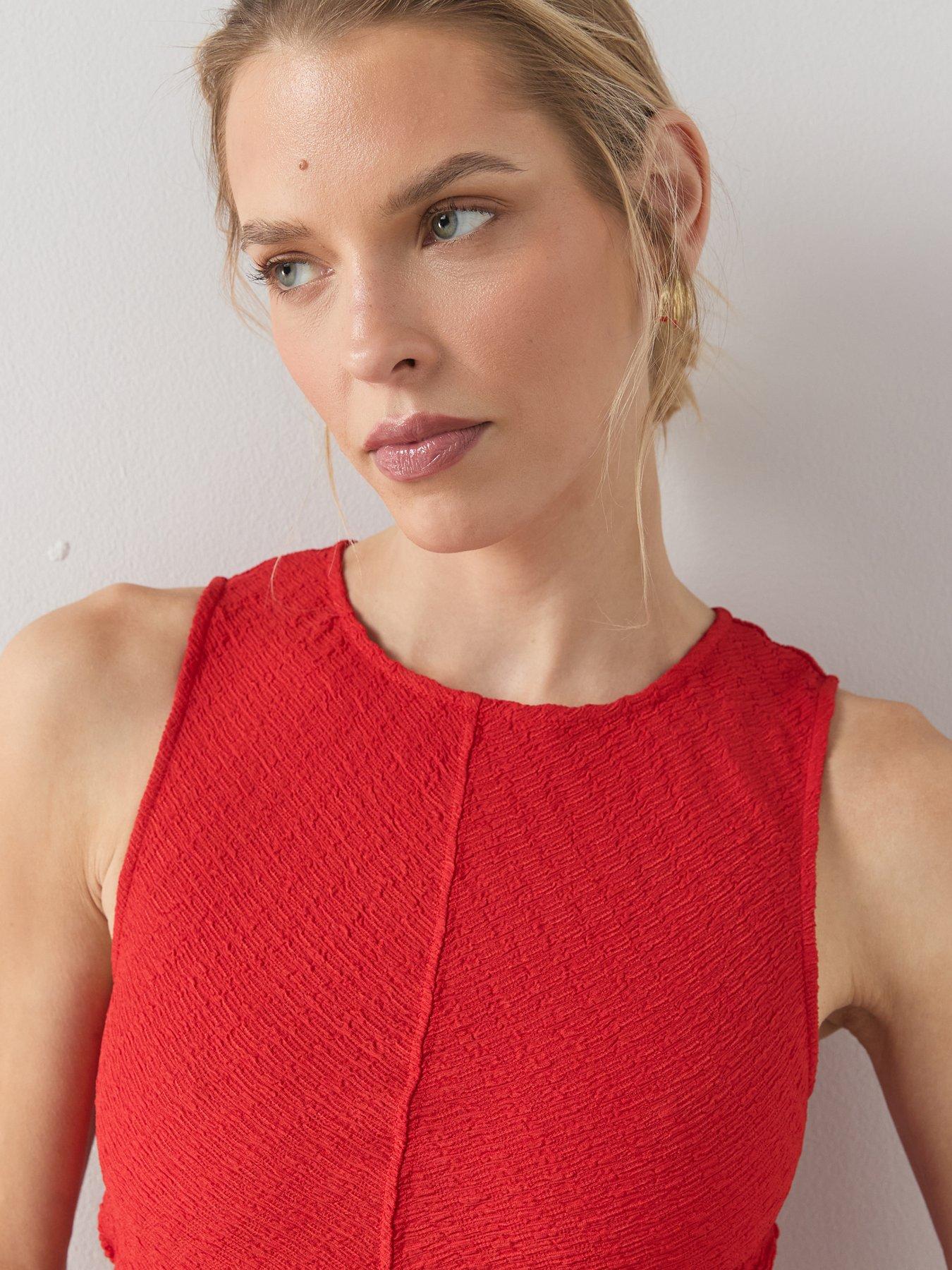 the-very-collection-ruched-side-textured-maxi-dress-redoutfit