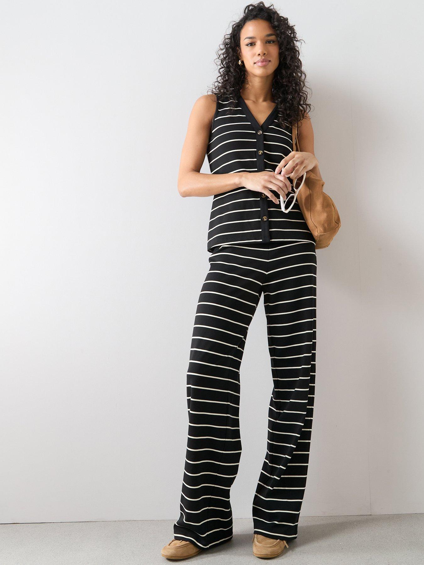 the-very-collection-stripe-co-ord-waistcoat-blackdetail