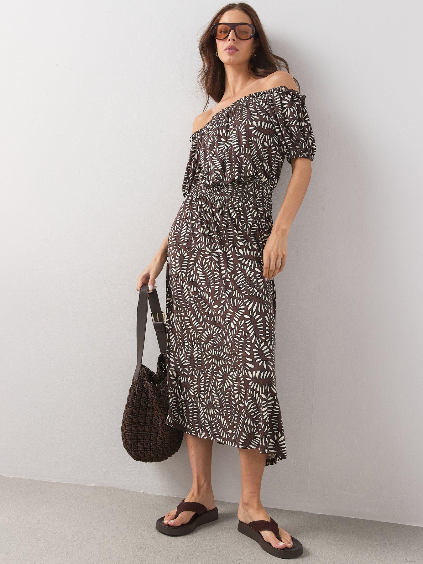 the-very-collection-viscose-bardot-midaxi-dressdetail