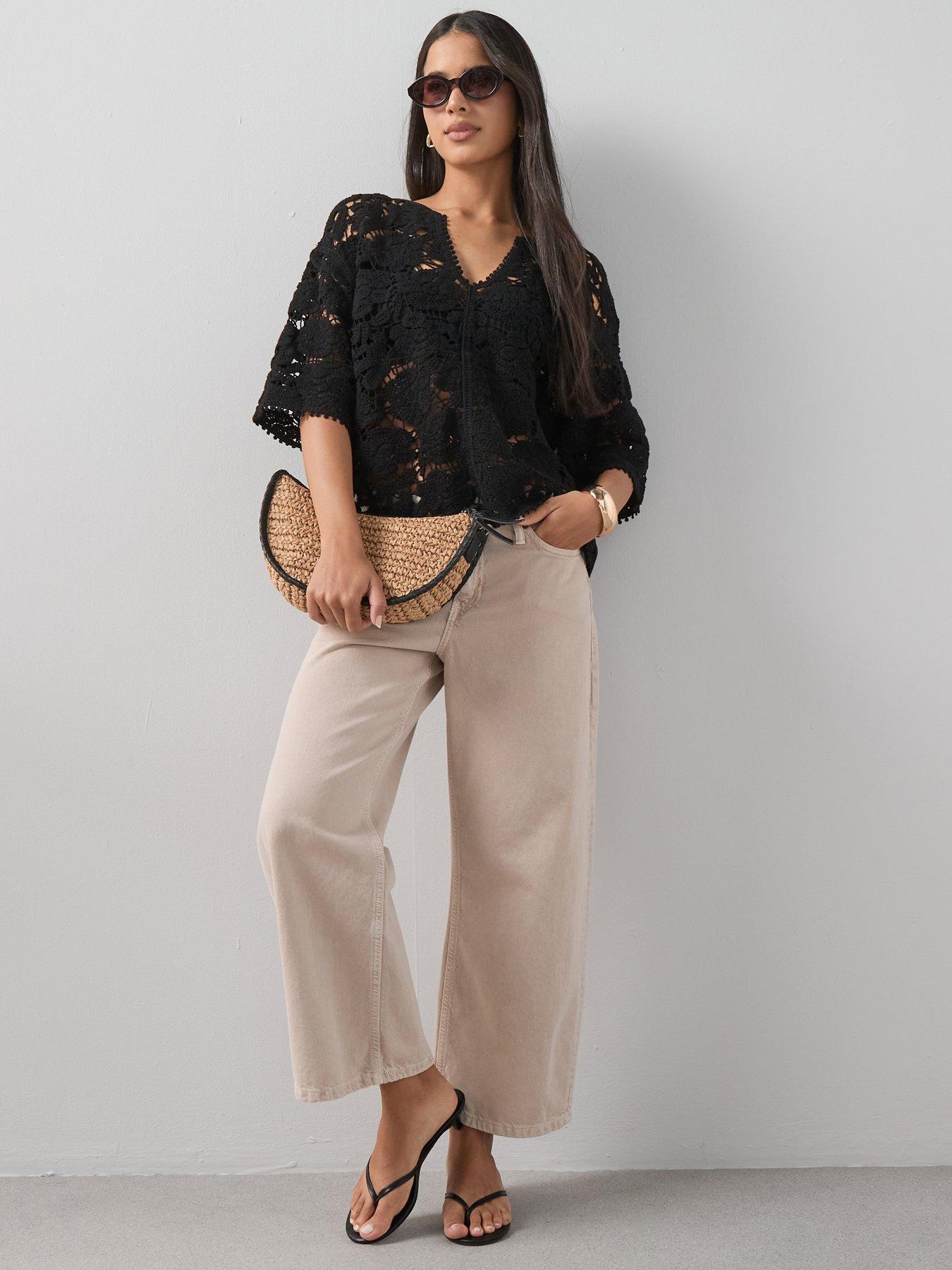 the-very-collection-oversized-crochet-v-neck-top-blackback