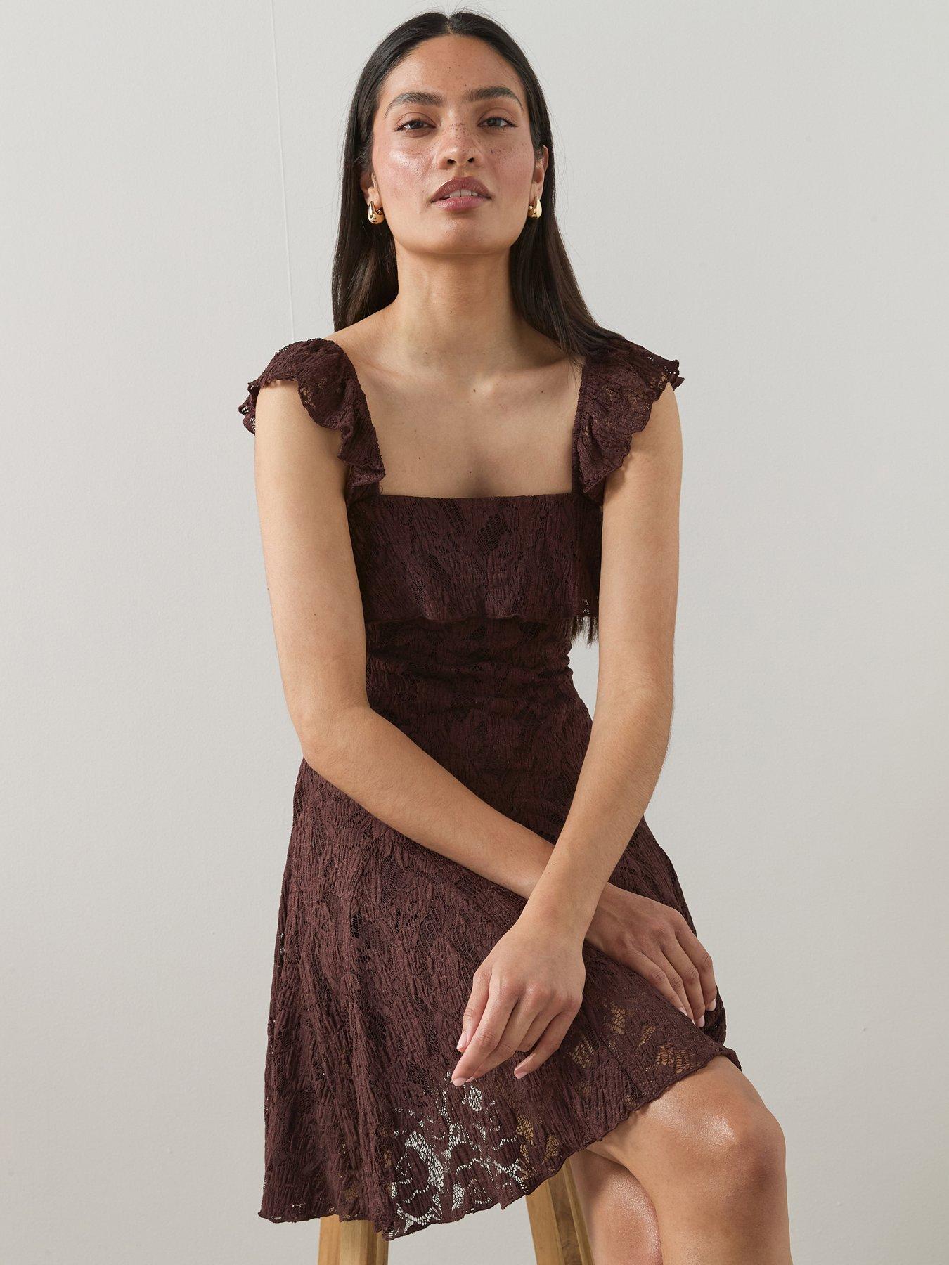 the-very-collection-frill-strap-lace-mini-dressdetail