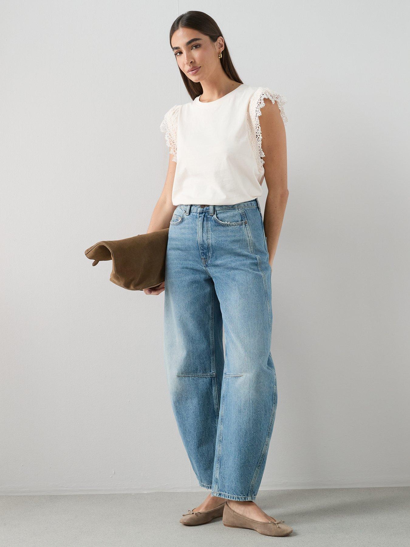 Image 3 of 6 of The Very Collection Lace Trim Tee
