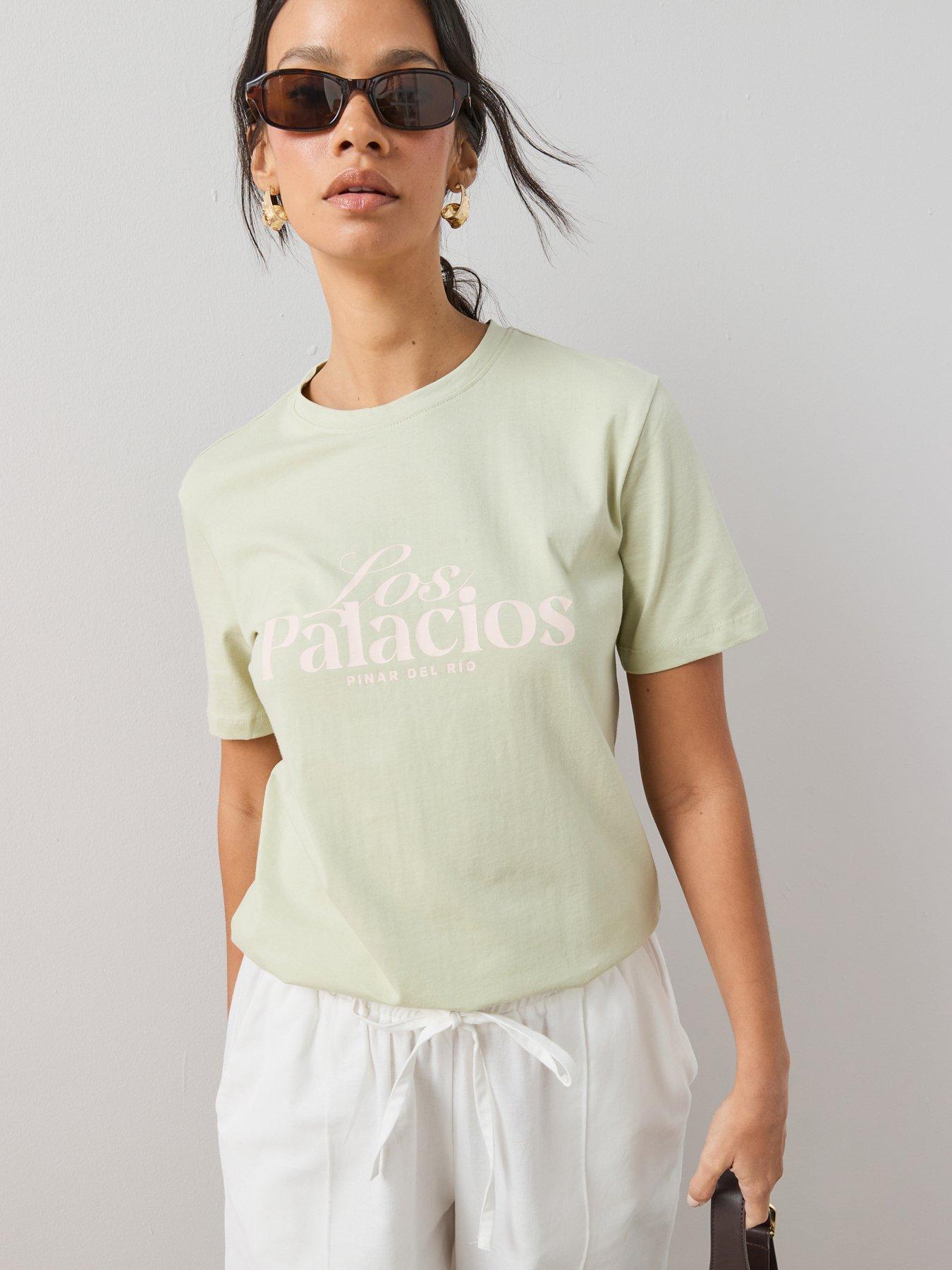 The Very Collection Rio Graphic T-Shirt - Green
