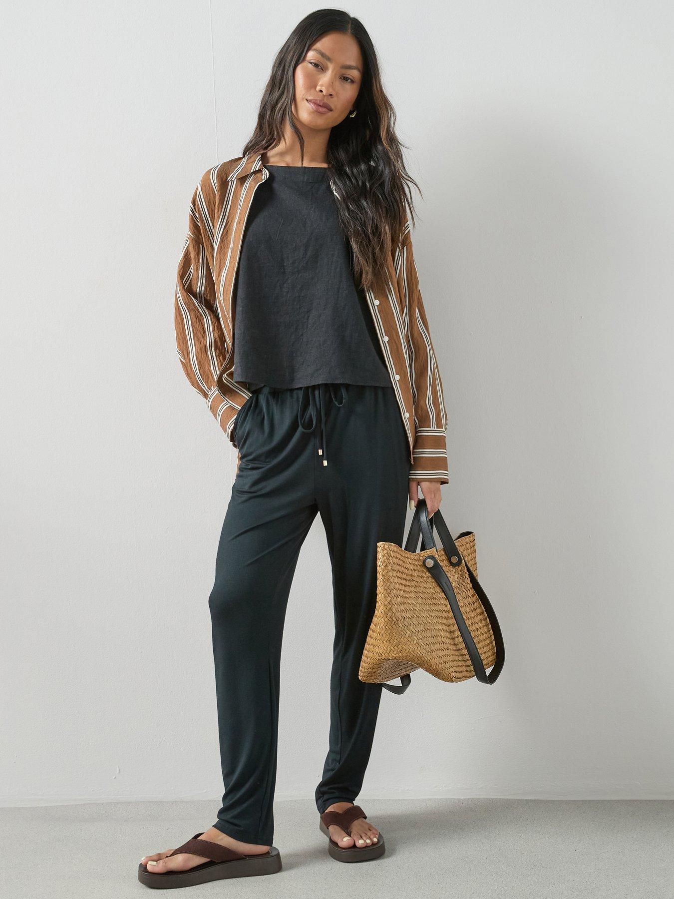 the-very-collection-stretch-tapered-trousers-blackback