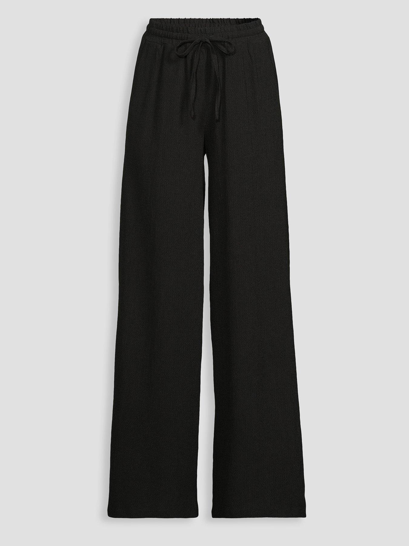 Image 6 of 6 of The Very Collection Textured Stretch Wide Leg Trousers