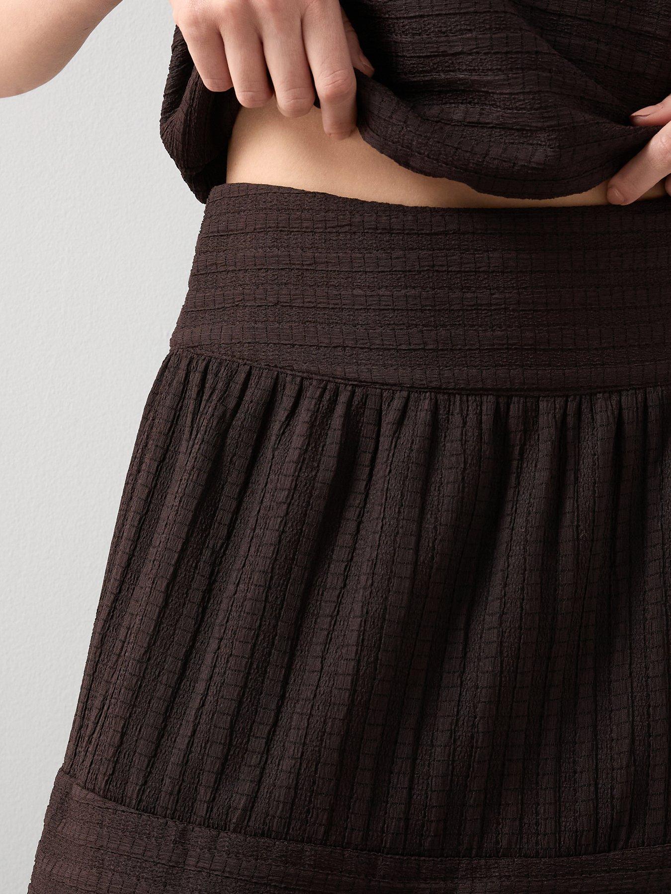 the-very-collection-textured-tiered-co-ord-maxi-skirt-browndetail