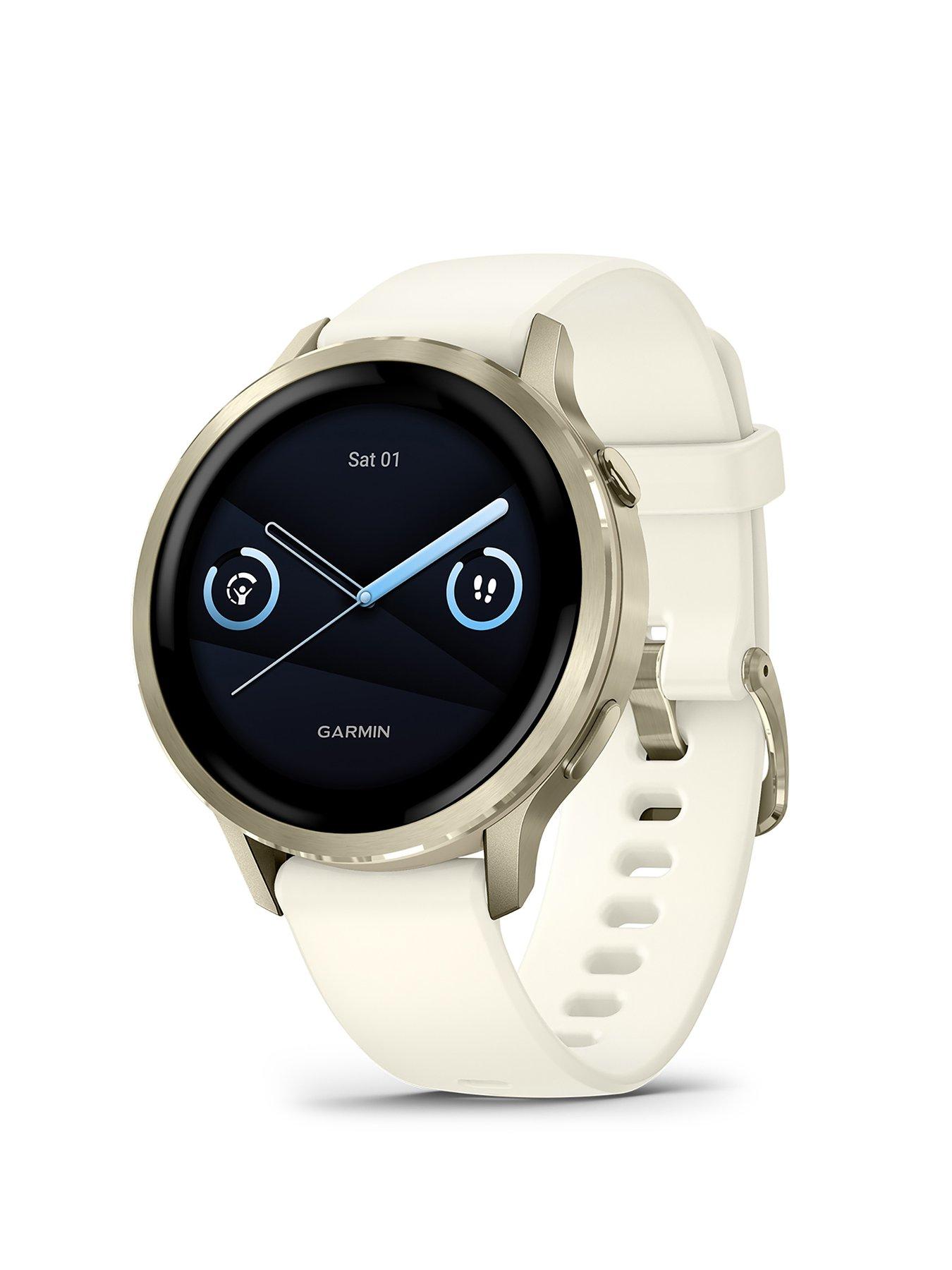 Image 1 of 7 of Garmin Garmin Venu 4 - 41mm, Slate Bezel with Black Silicone Band