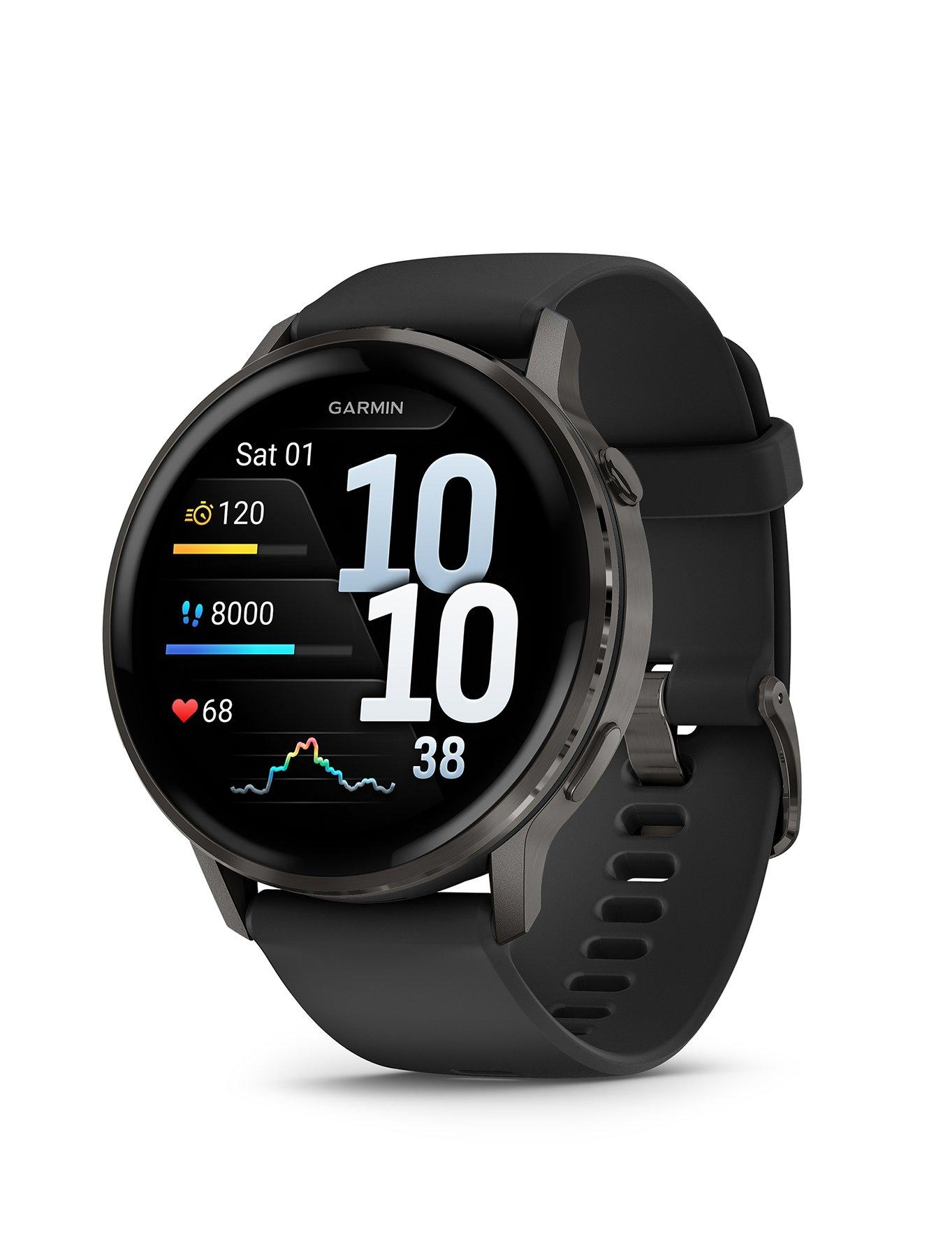 garmin-venu-4-45mm-smartwatch-slate-bezel-with-black-silicone-band