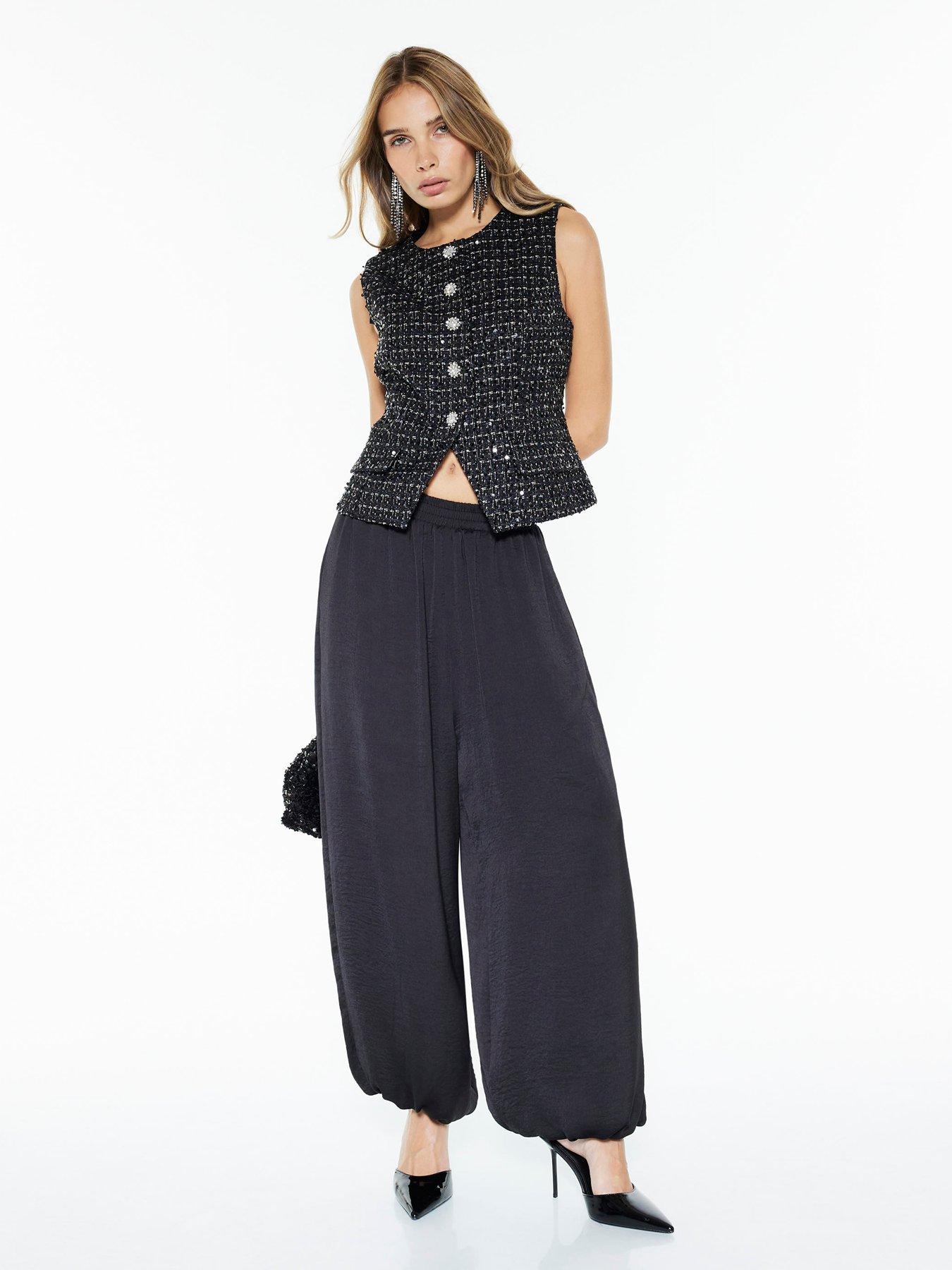 river-island-short-boucle-peplum-waistcoat-blackback