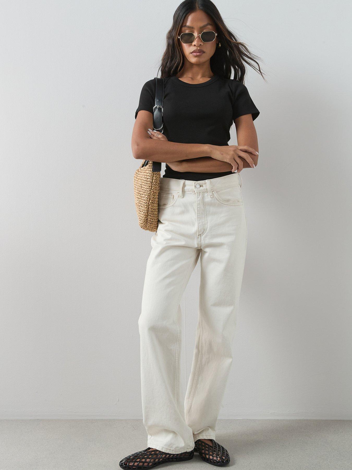 Image 7 of 7 of The Very Collection 2 Pack Stretch Rib T-Shirts - Multi