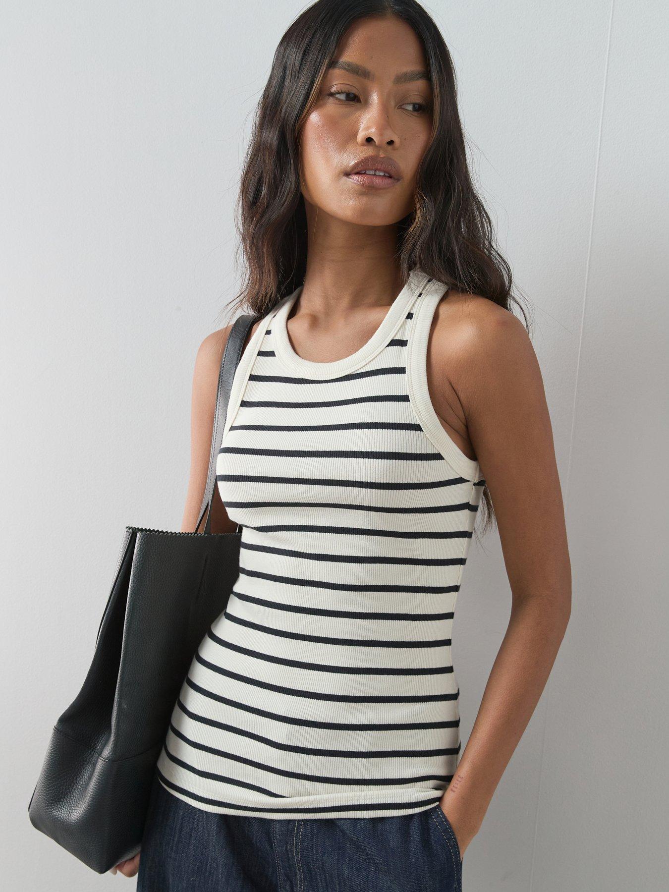 Image 2 of 7 of The Very Collection 3 Pack Rib Racer Vests - Multi