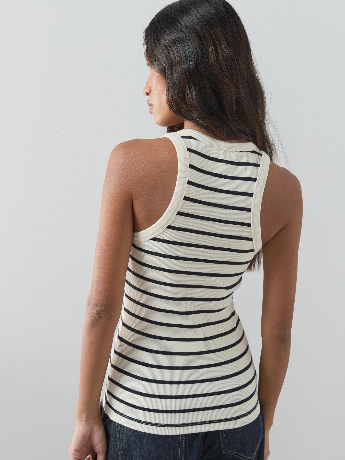 Image 3 of 7 of The Very Collection 3 Pack Rib Racer Vests - Multi