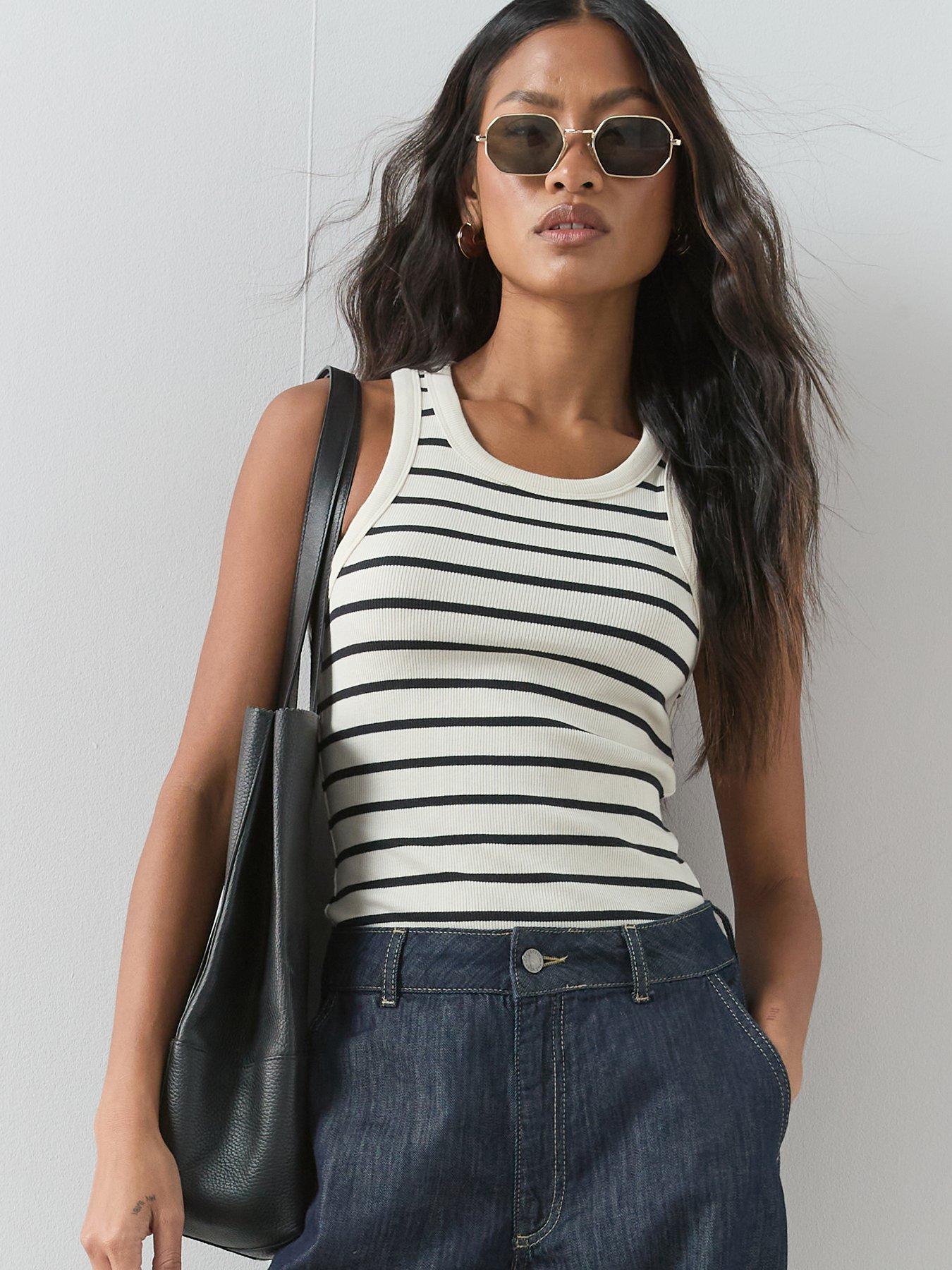 Image 6 of 7 of The Very Collection 3 Pack Rib Racer Vests - Multi