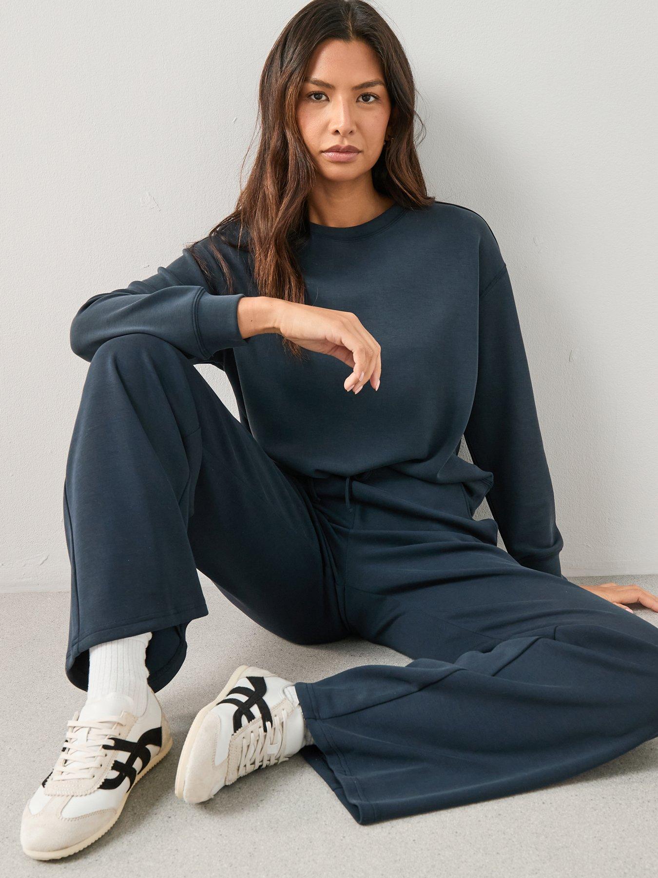 The Very Collection Modal Mix Sweater - Navy