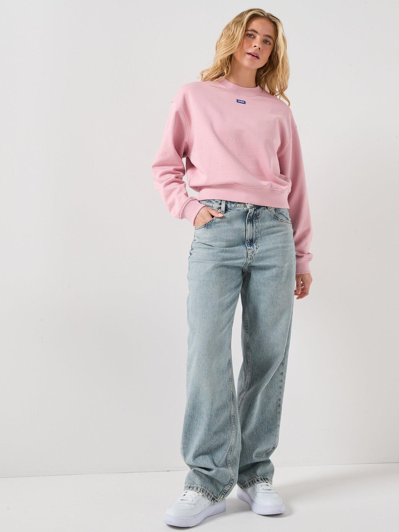 Image 3 of 6 of HUGO Leni Straight Leg Jeans - Blue
