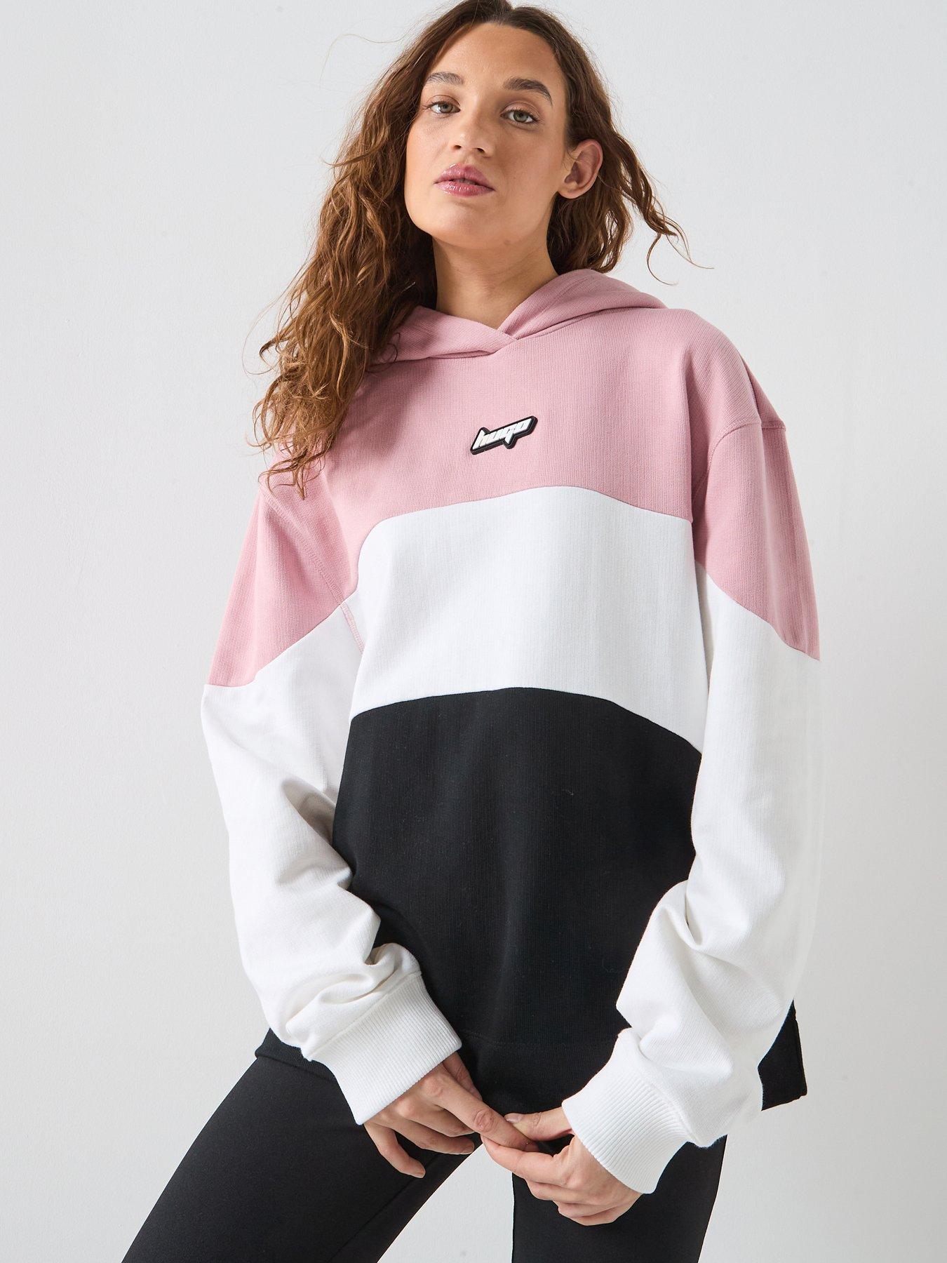 hugo-dascore-3-colour-block-hoodie-multi
