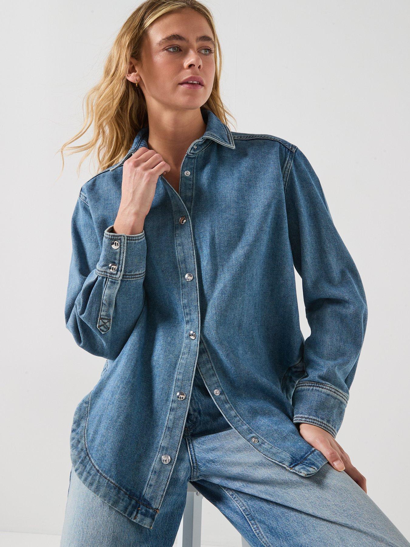 Image 1 of 6 of HUGO Gareve Denim Shirt - Blue