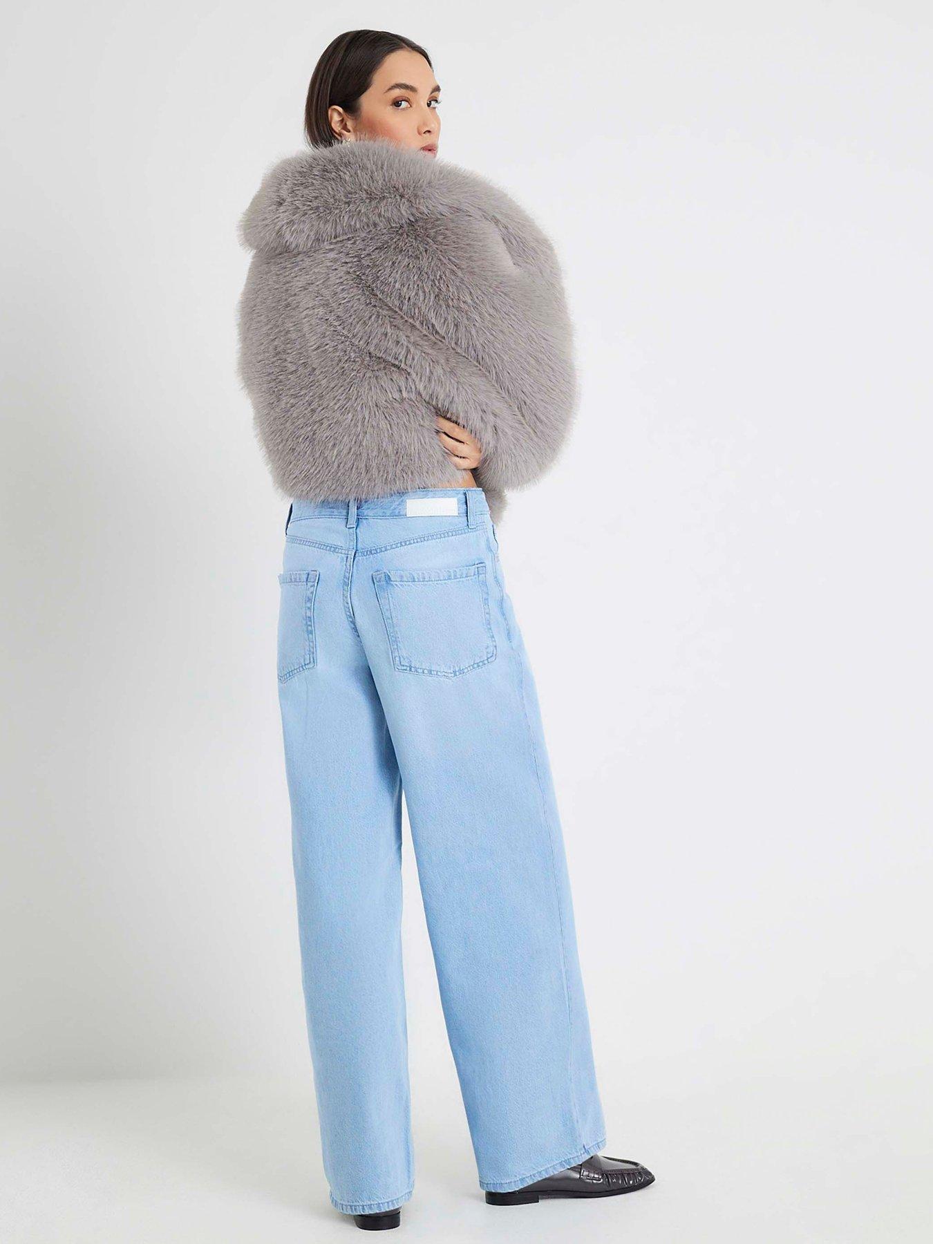 Image 2 of 4 of River Island Bella Baggy Jeans&nbsp;- Blue