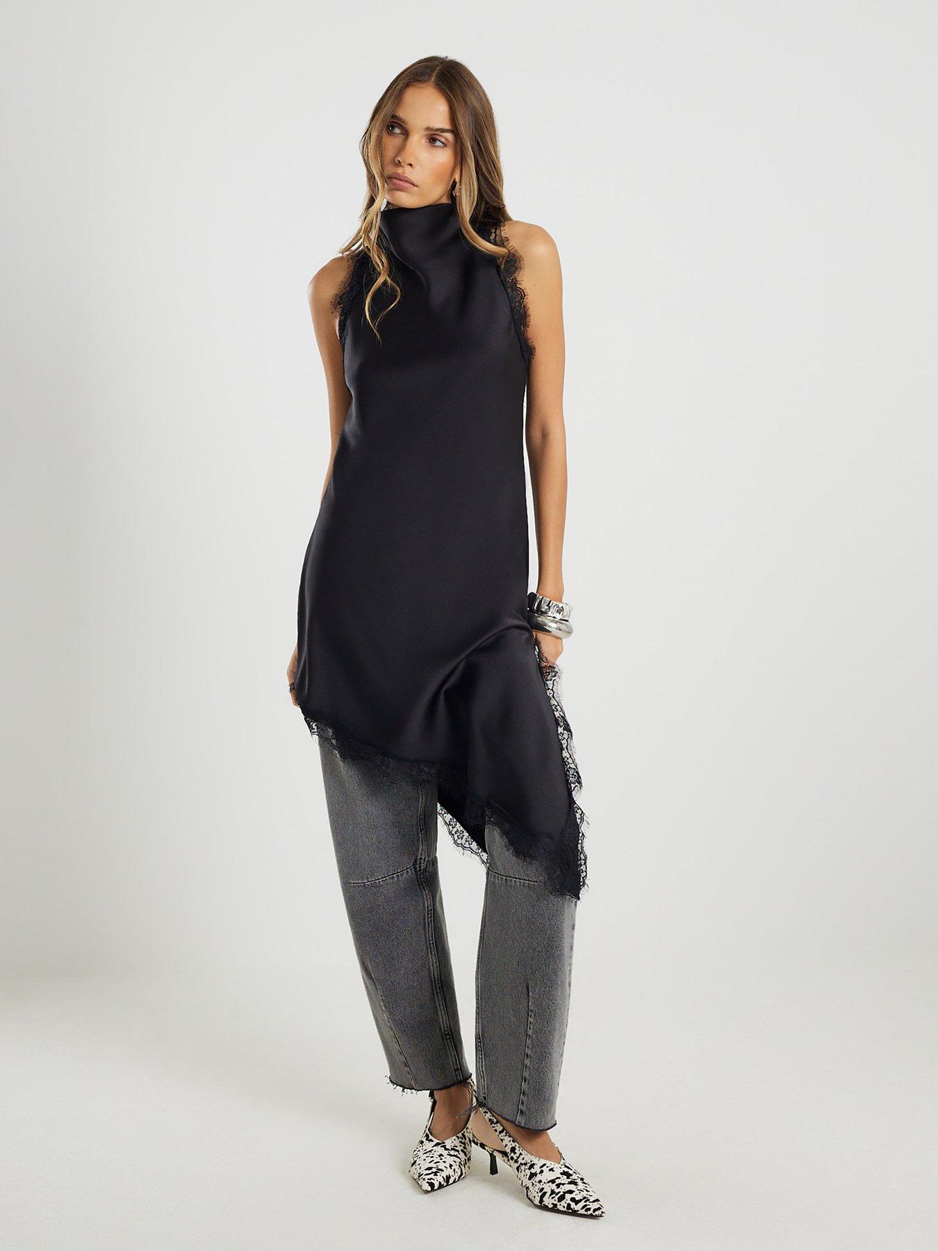 river-island-longline-lace-halter-top-black