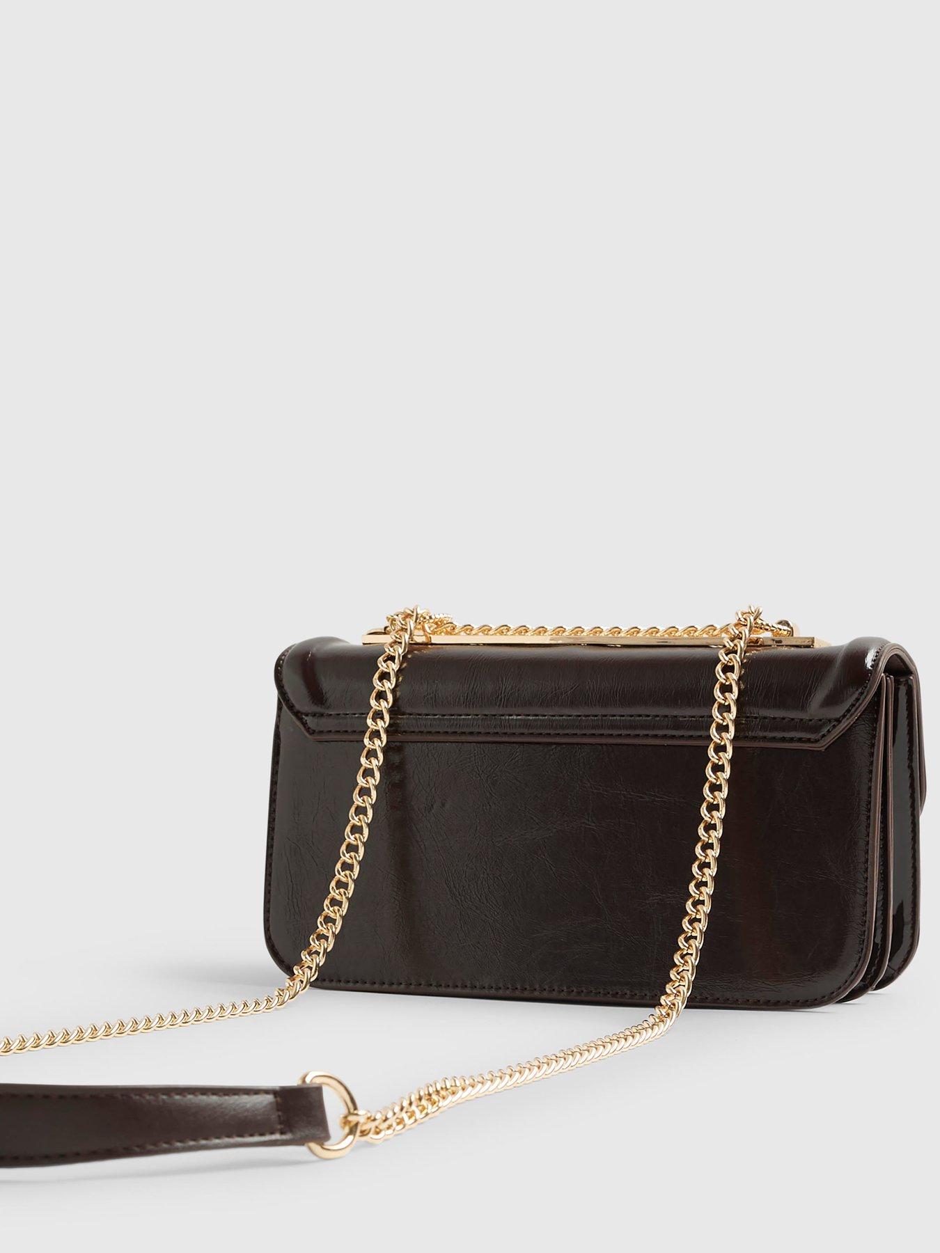Image 4 of 6 of River Island Snaffle Tassel Shoulder Bag - Brown