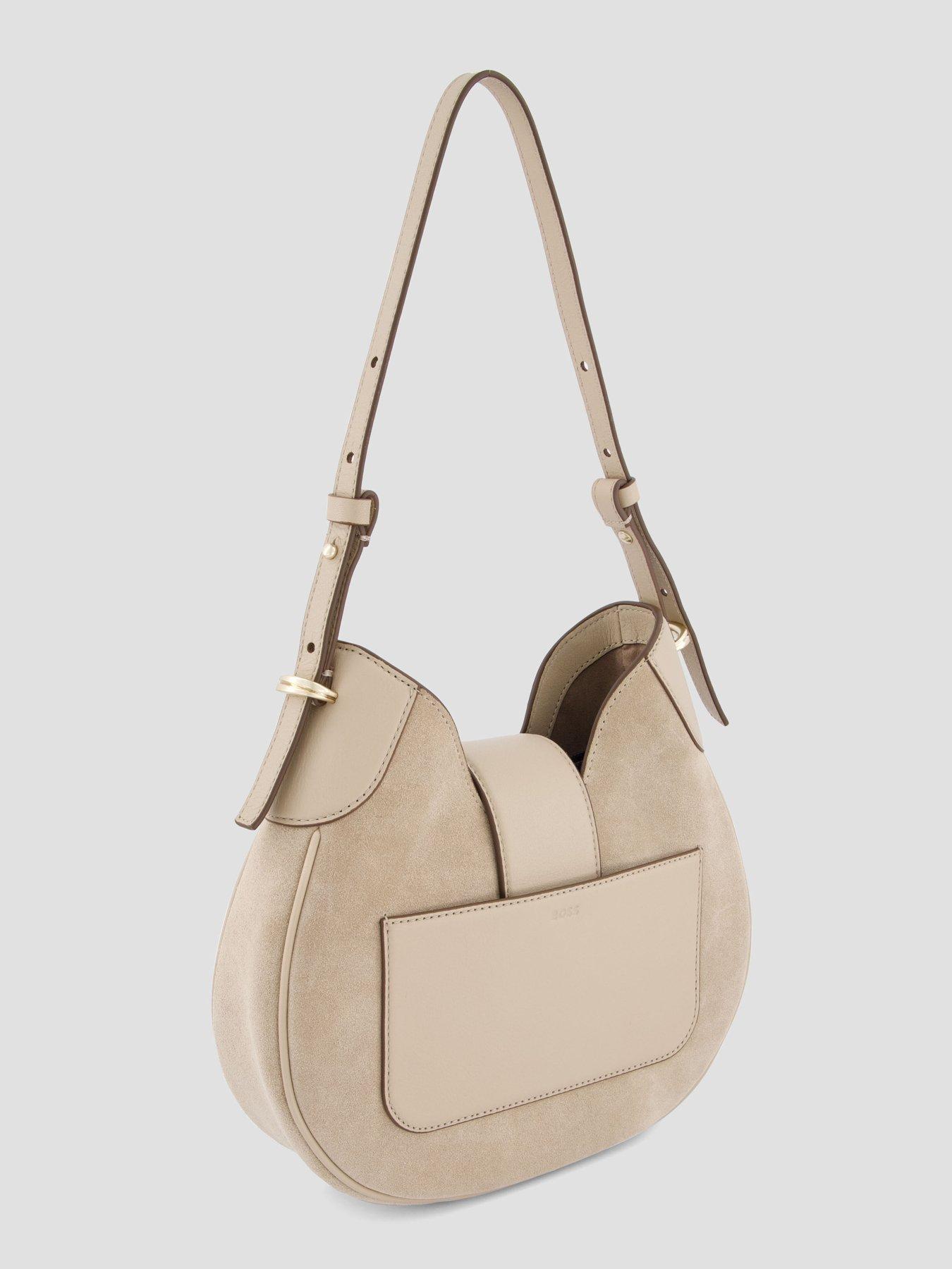 Image 2 of 6 of HUGO Boss Beyond Hobo Bag - Beige