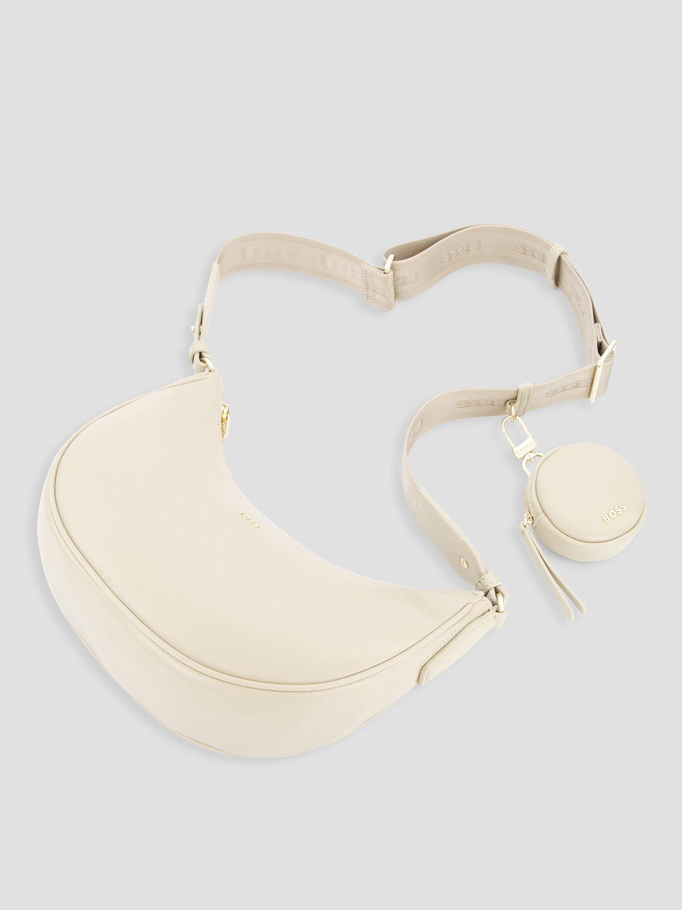 Image 2 of 4 of HUGO Sandy Halfmoon Bag - Beige