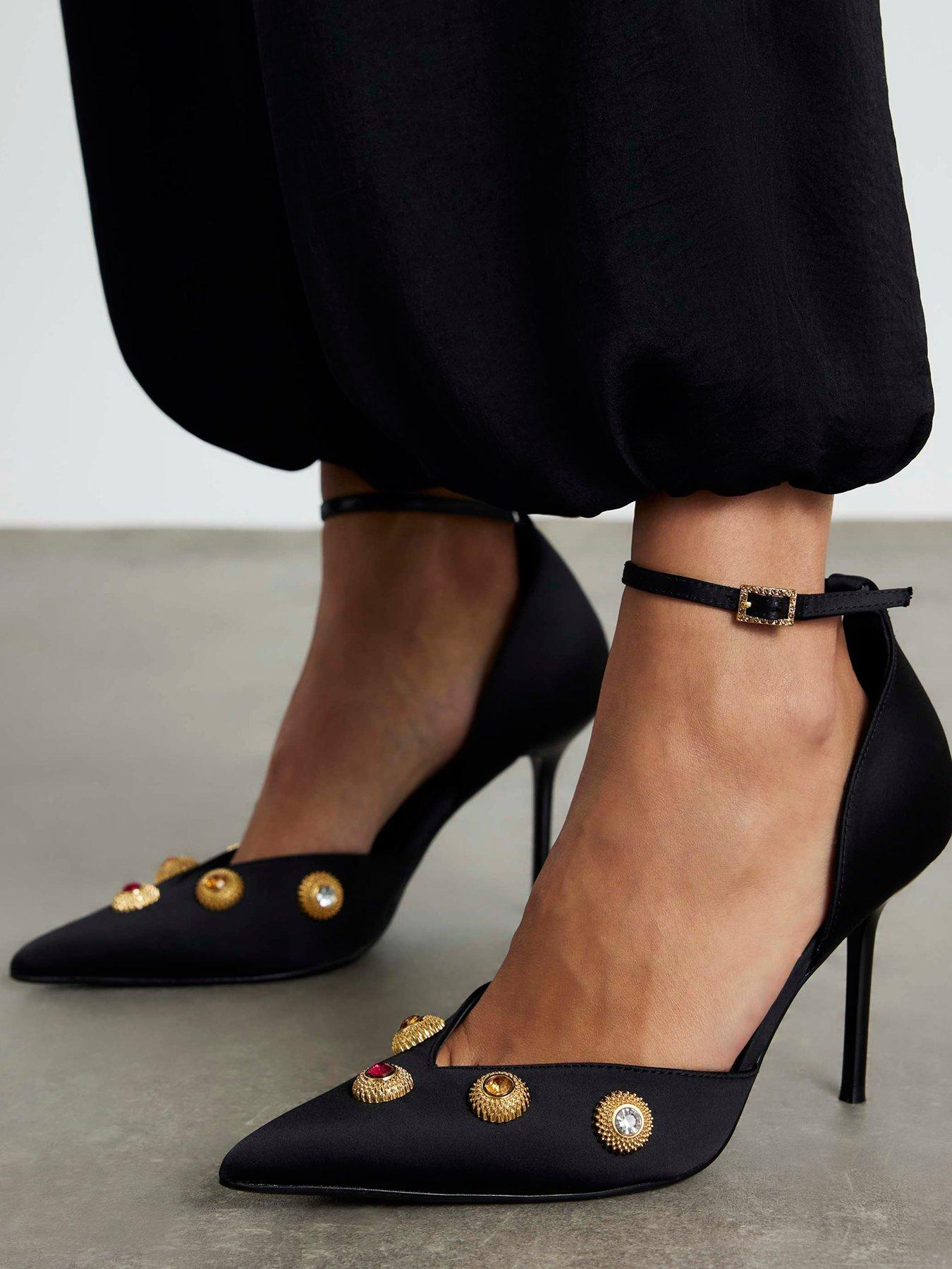 River Island Jewel 2 Part Court - Black