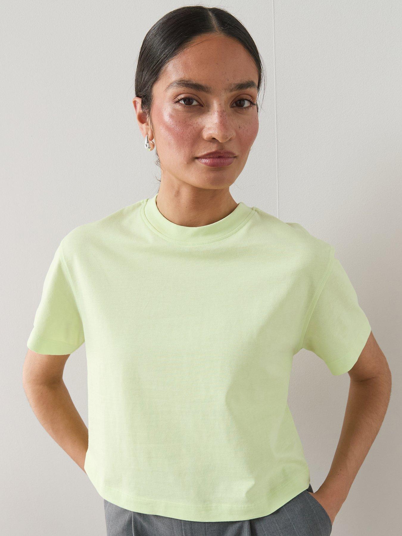 The Very Collection Heavyweight Relaxed Cotton T-shirt - Green