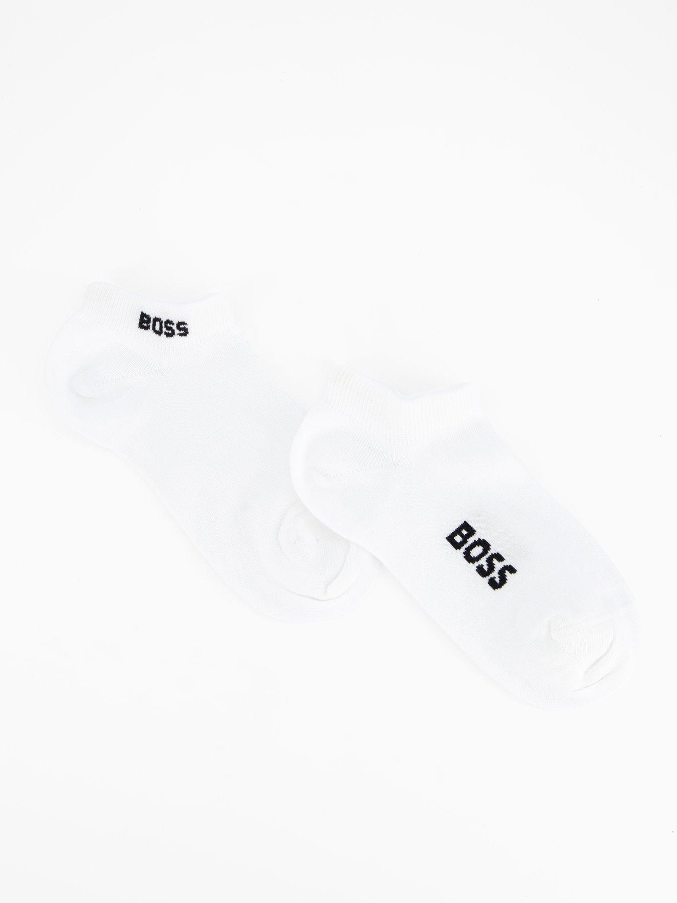 Image 1 of 3 of BOSS 2 Pack Logo Socks - White