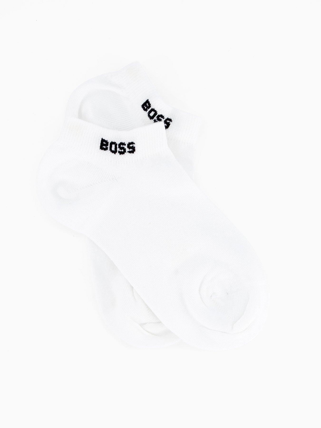 Image 2 of 3 of BOSS 2 Pack Logo Socks - White