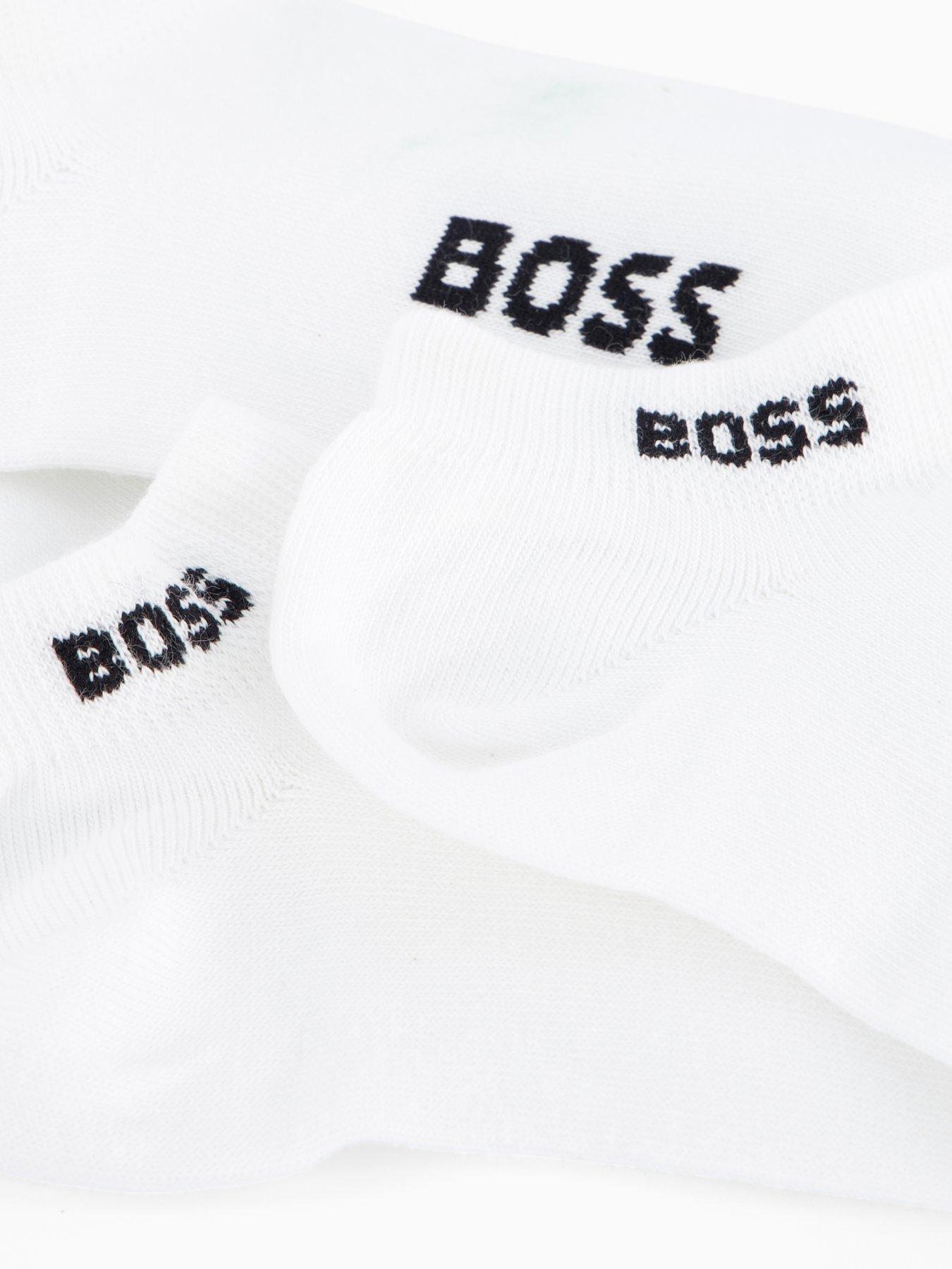Image 3 of 3 of BOSS 2 Pack Logo Socks - White