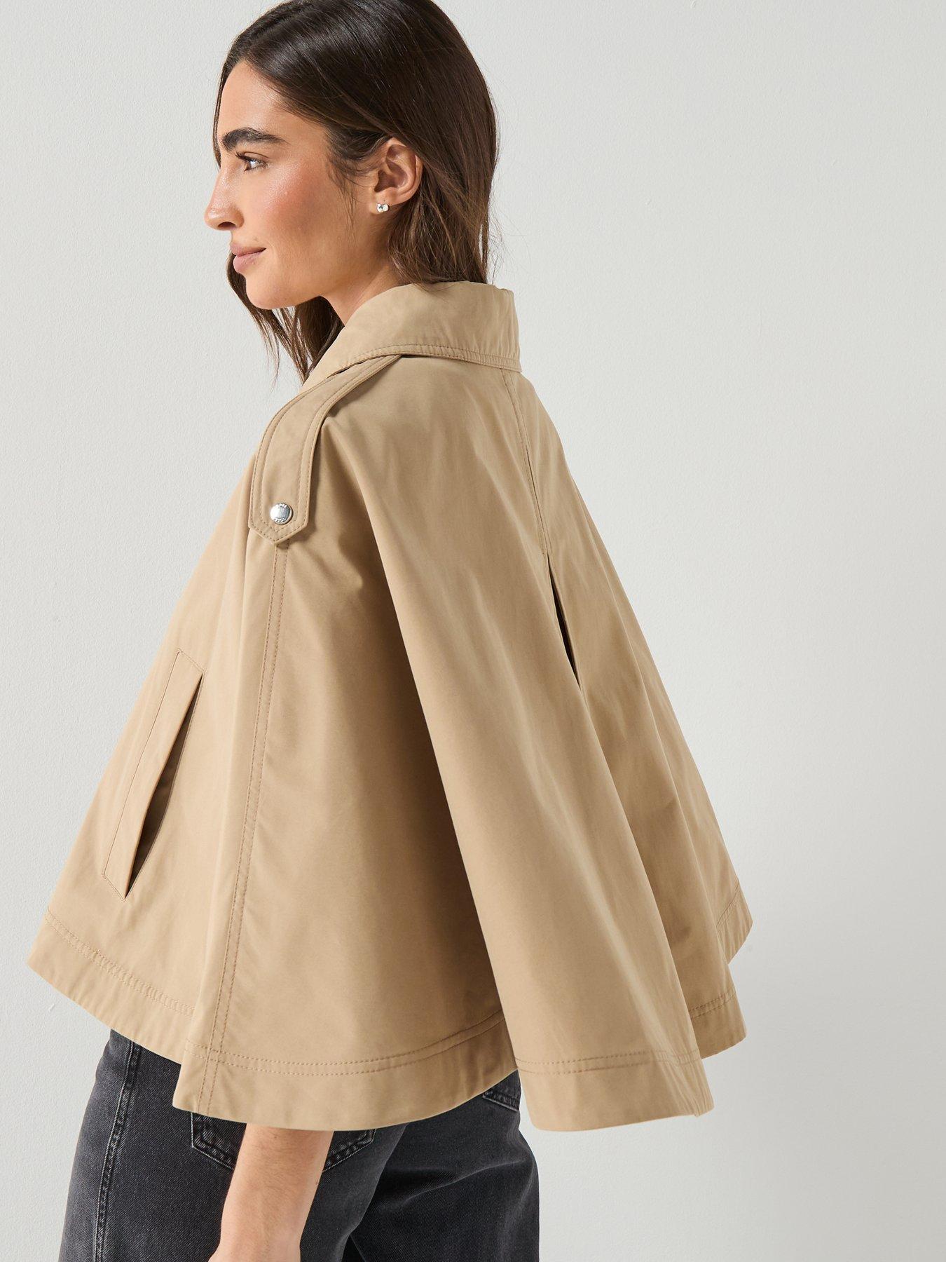 boss-clairi-button-up-poncho-beigestillFront