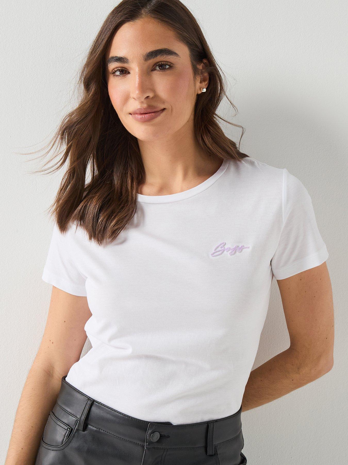 BOSS Boss Embroidered Tee - White