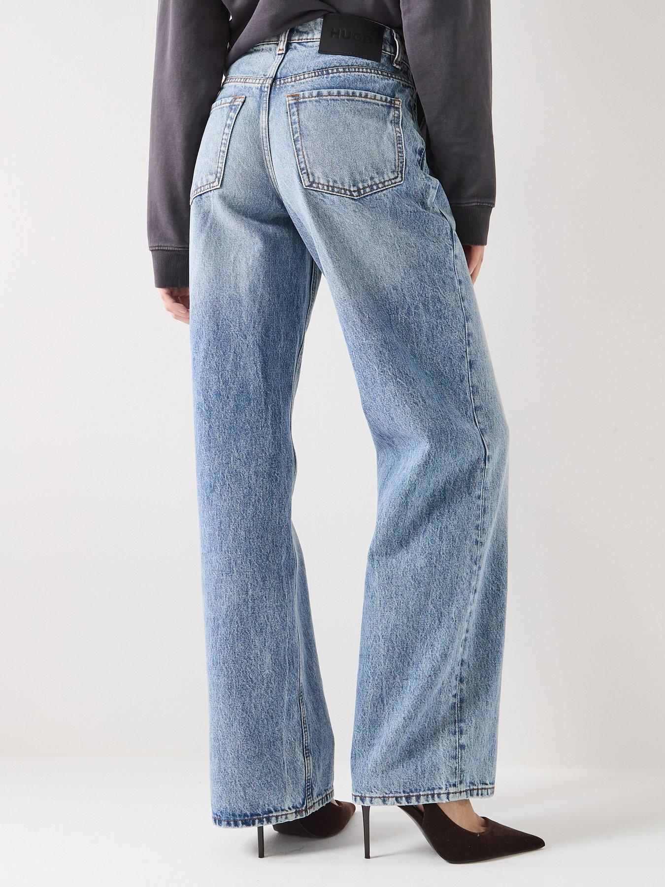 Image 2 of 6 of HUGO Straight Leg Jeans - Blue