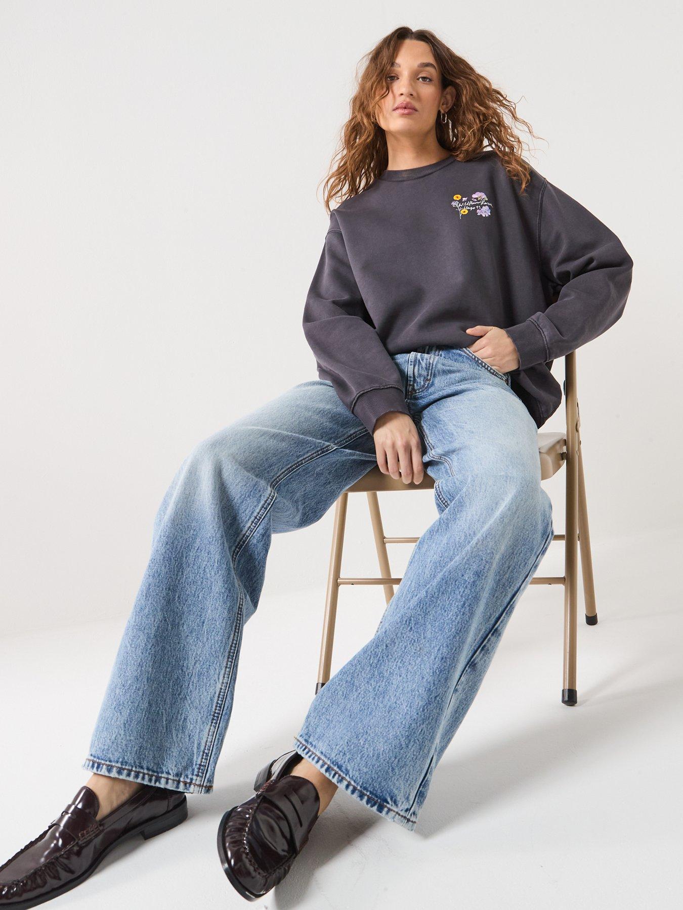 Image 4 of 6 of HUGO Straight Leg Jeans - Blue