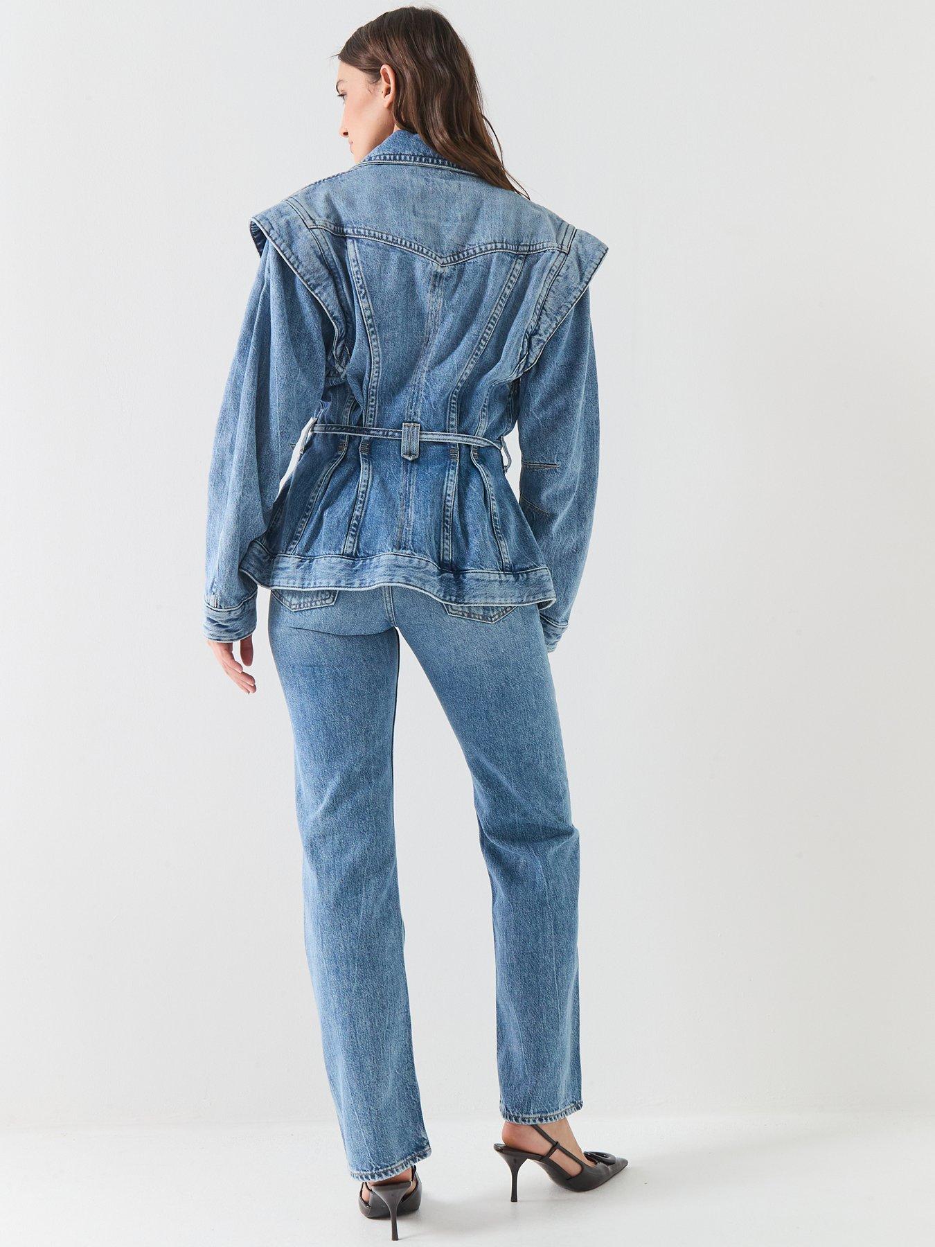 Image 5 of 6 of BOSS Denim Cinched Jacket - Blue