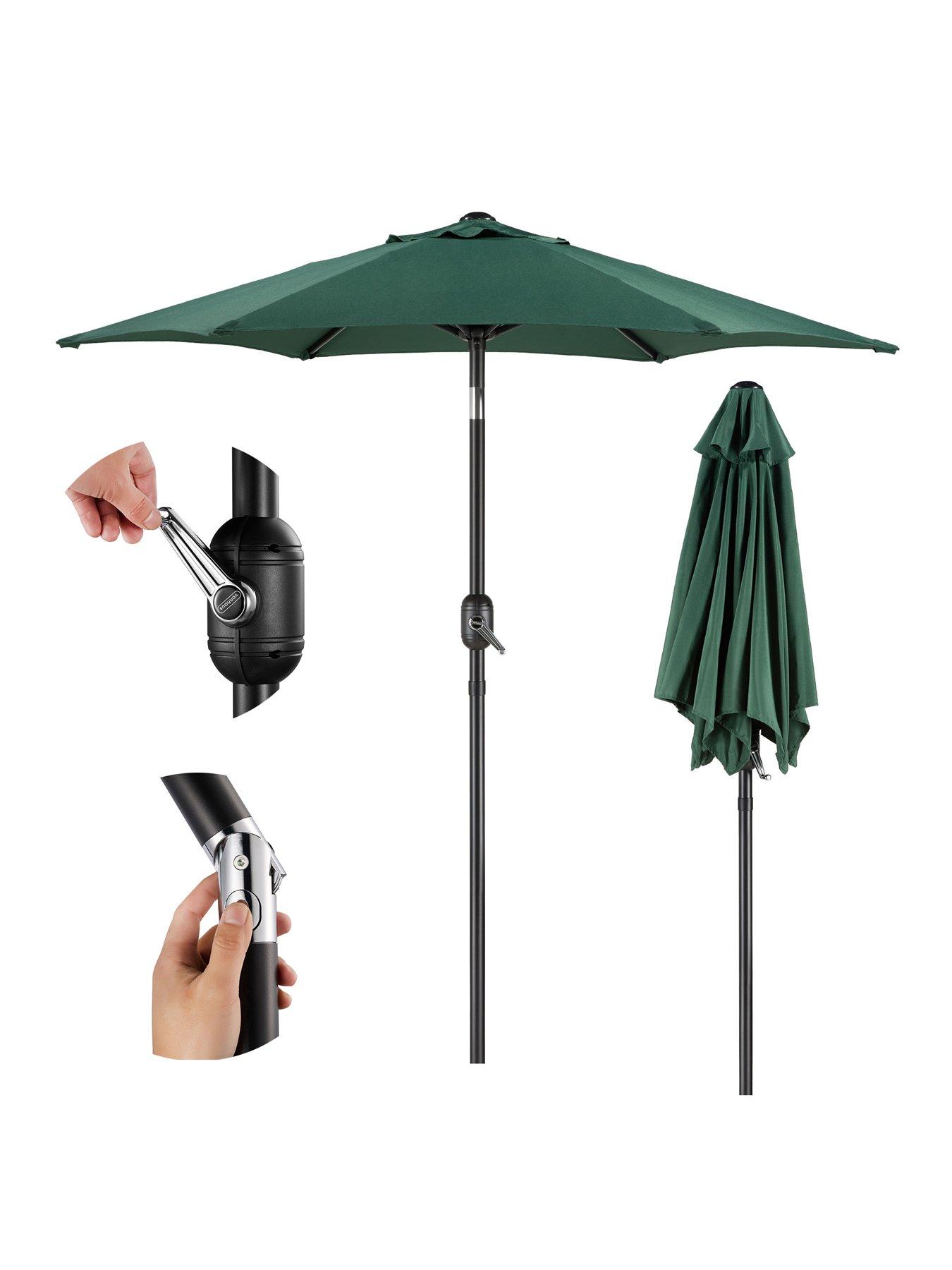vonhaus-2m-dark-green-steel-parasolback