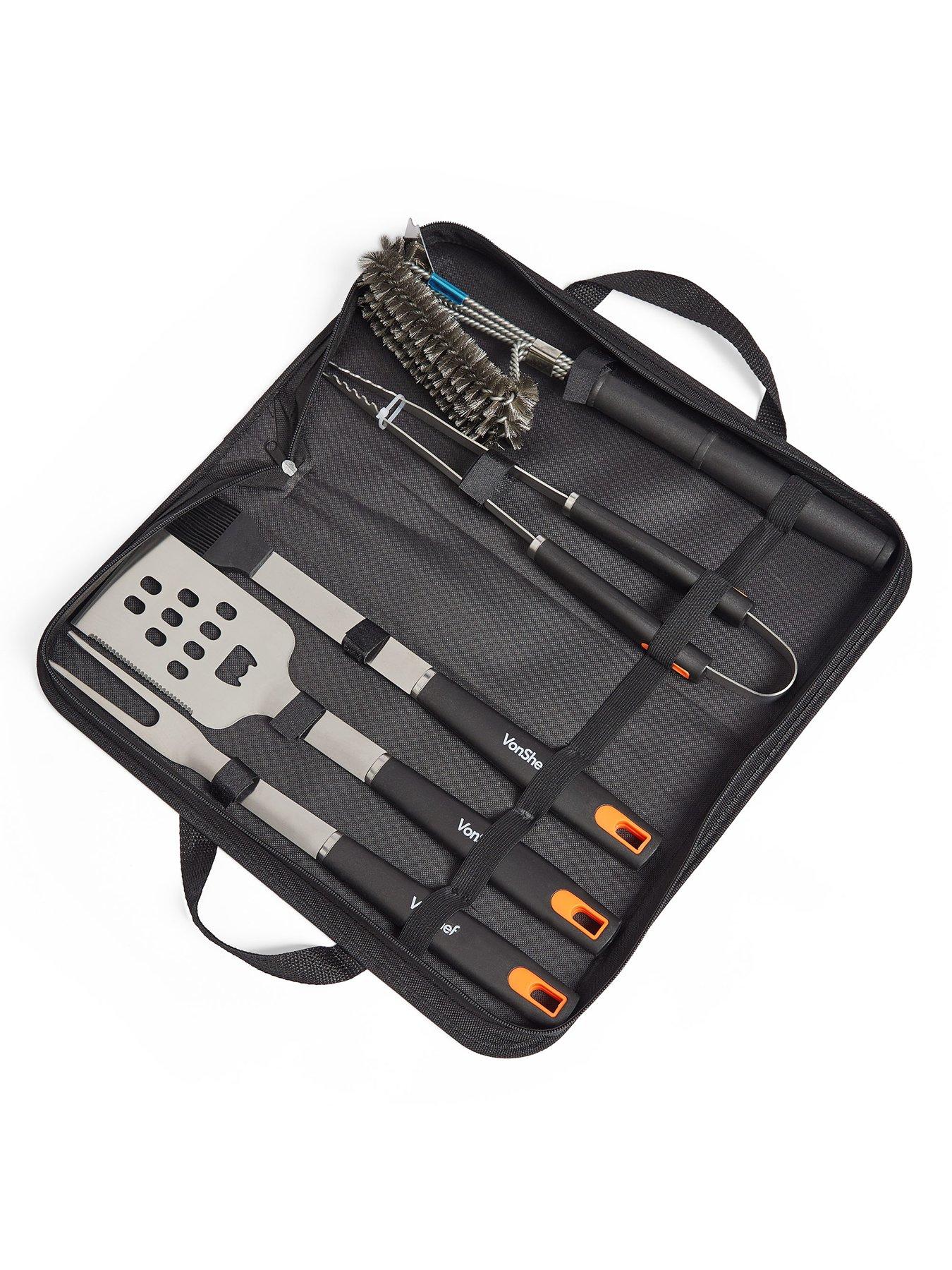 Image 3 of 5 of Vonhaus 5 Piece BBQ Tool Set with Nylon Case