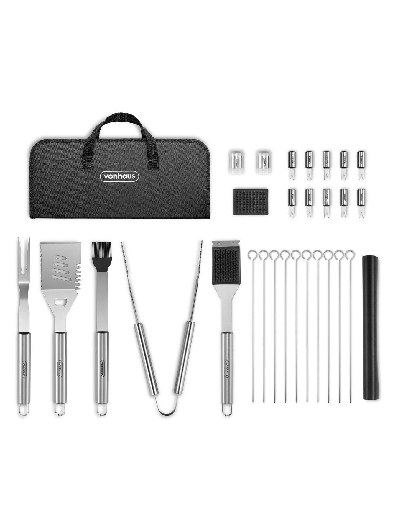 vonhaus-vonshef-30pc-bbq-tool-set-with-nylon-casefront