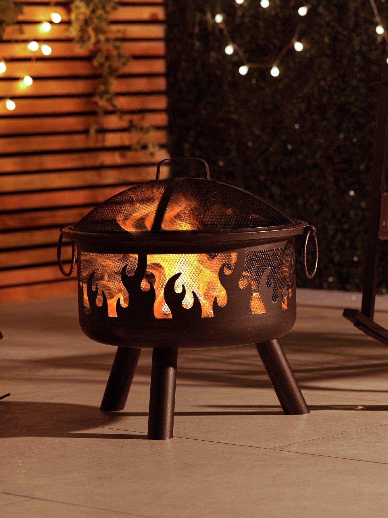 vonhaus-flame-design-round-fire-pit