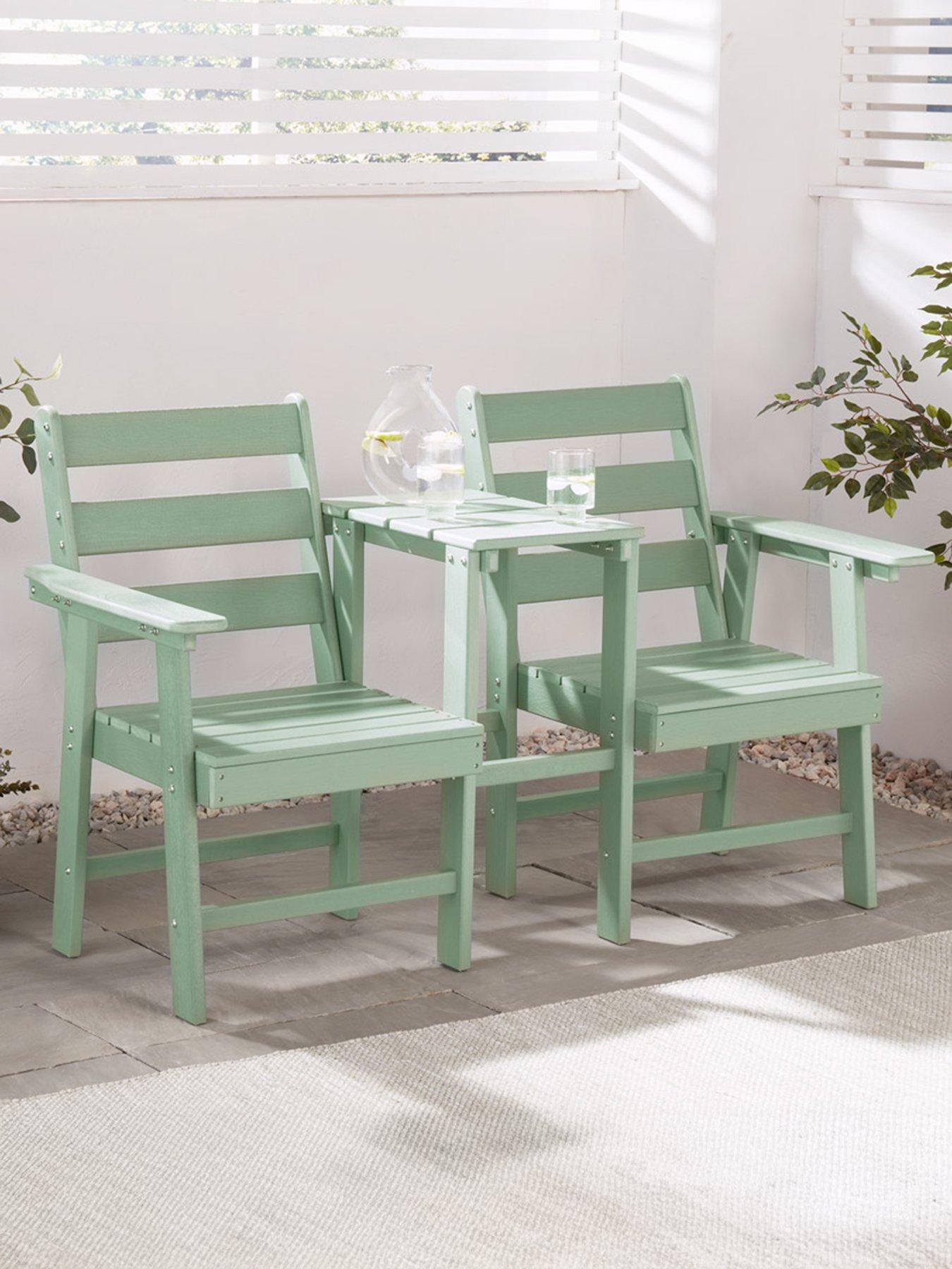 Image 1 of 6 of Vonhaus Westport Jack &amp; Jill Seat- Green