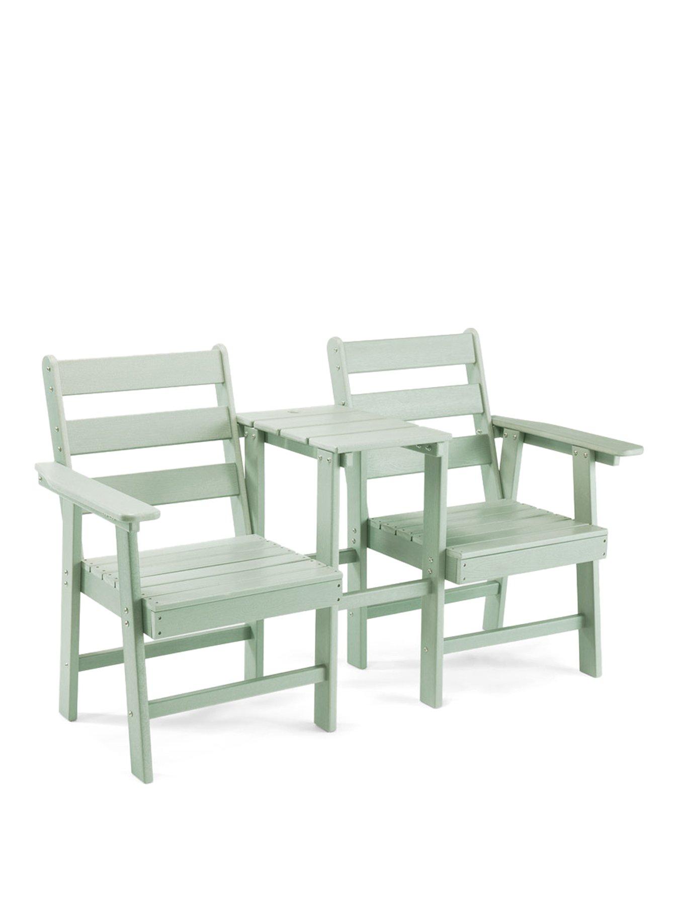 Image 2 of 6 of Vonhaus Westport Jack &amp; Jill Seat- Green