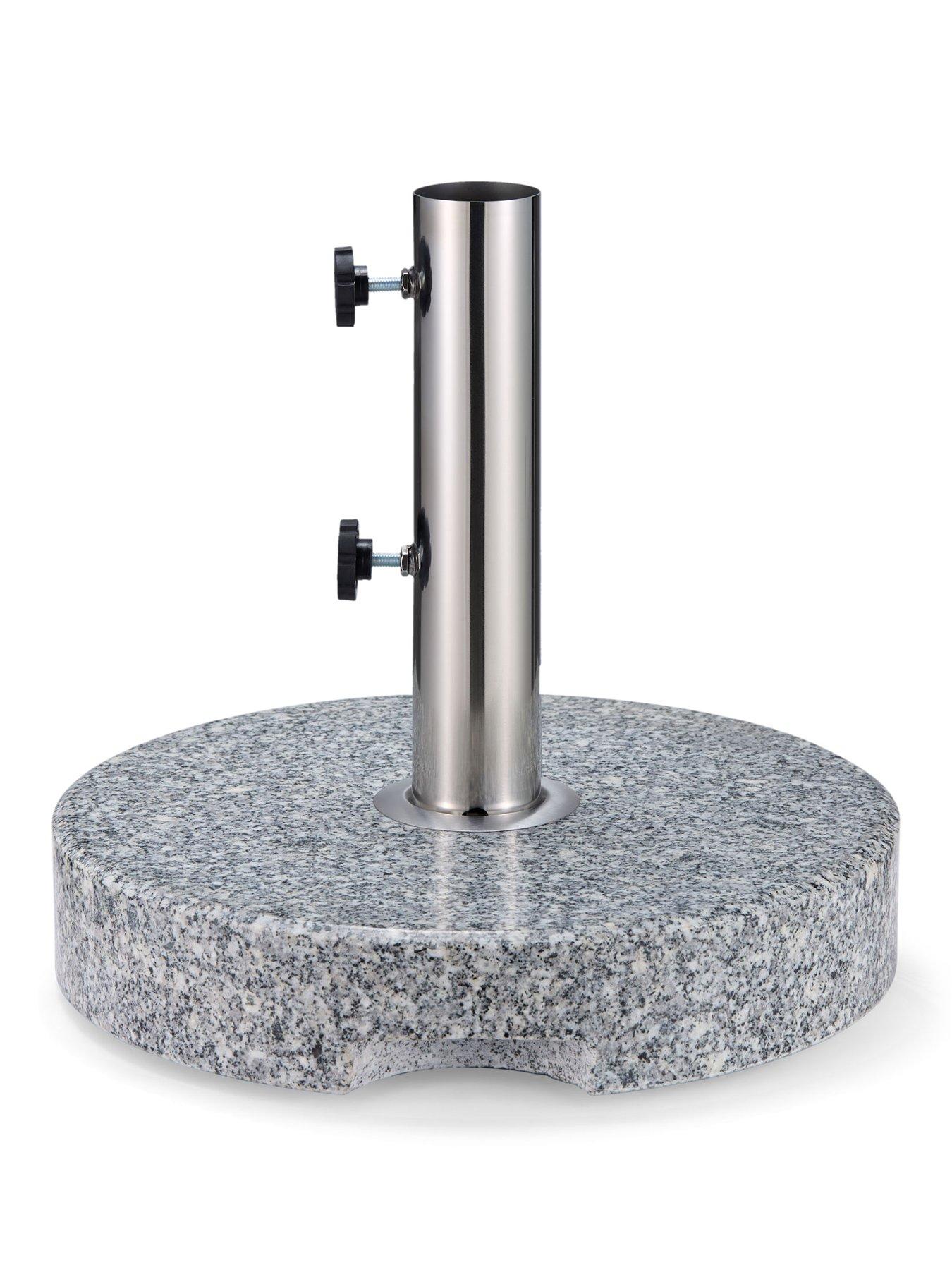 vonhaus-grey-round-granite-parasol-basestillFront