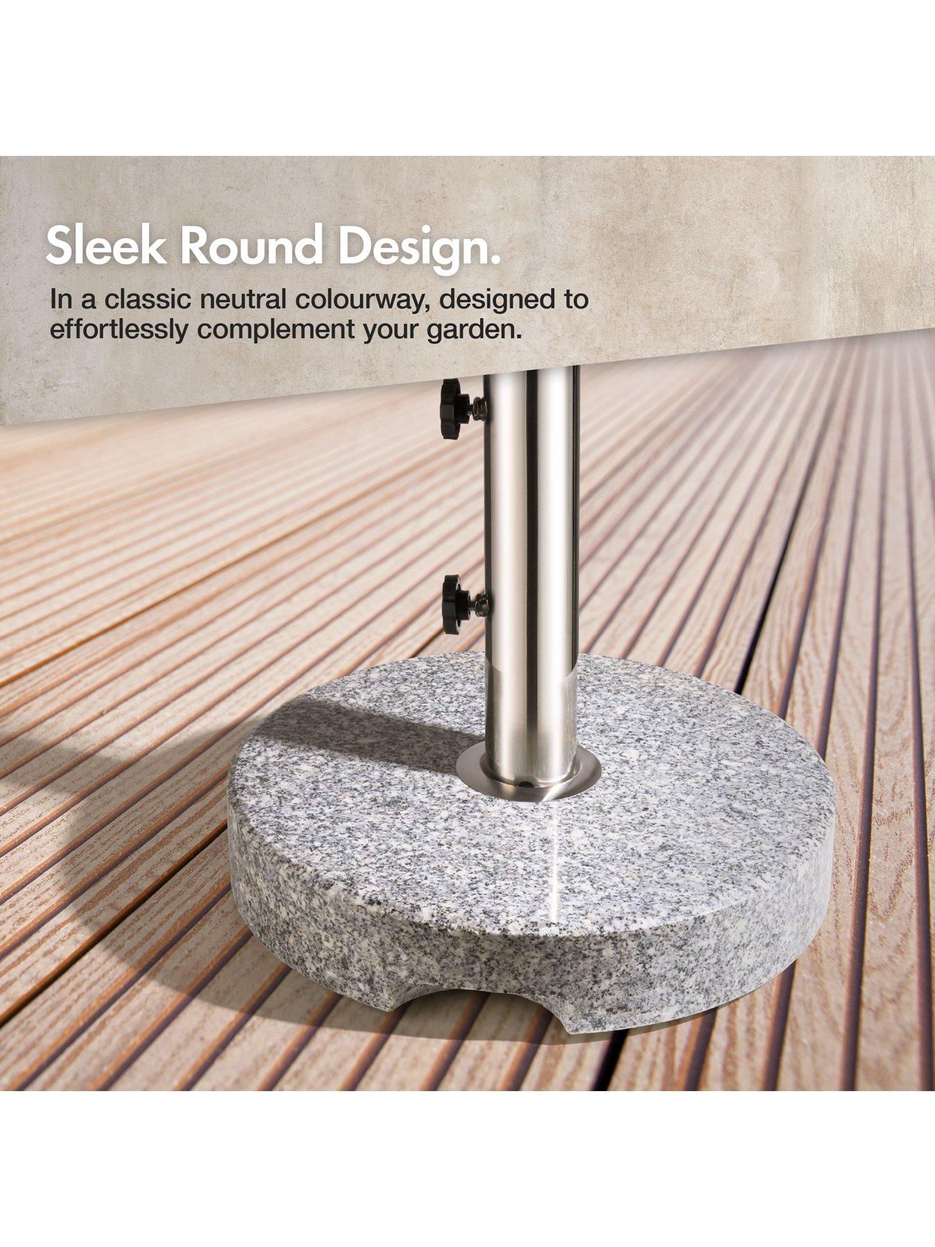 vonhaus-grey-round-granite-parasol-baseoutfit