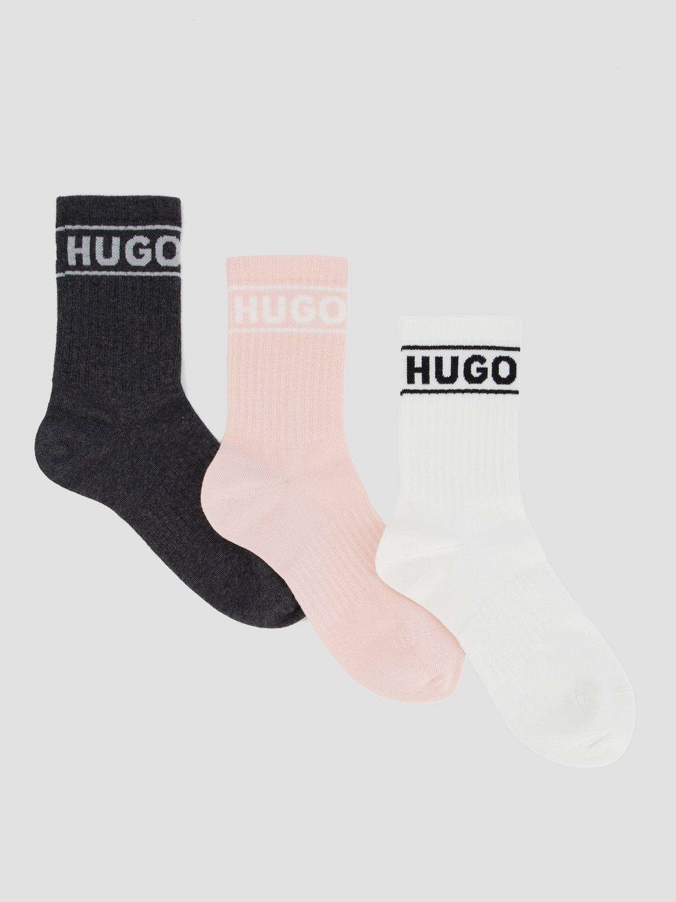hugo-3-pack-logo-socks-multi