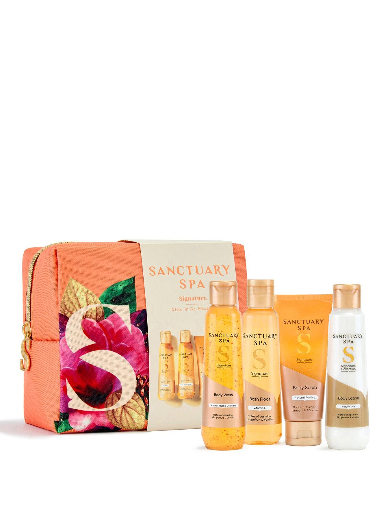 Image 1 of 8 of Sanctuary Spa Signature Glow &amp; Go Wash Bag Set