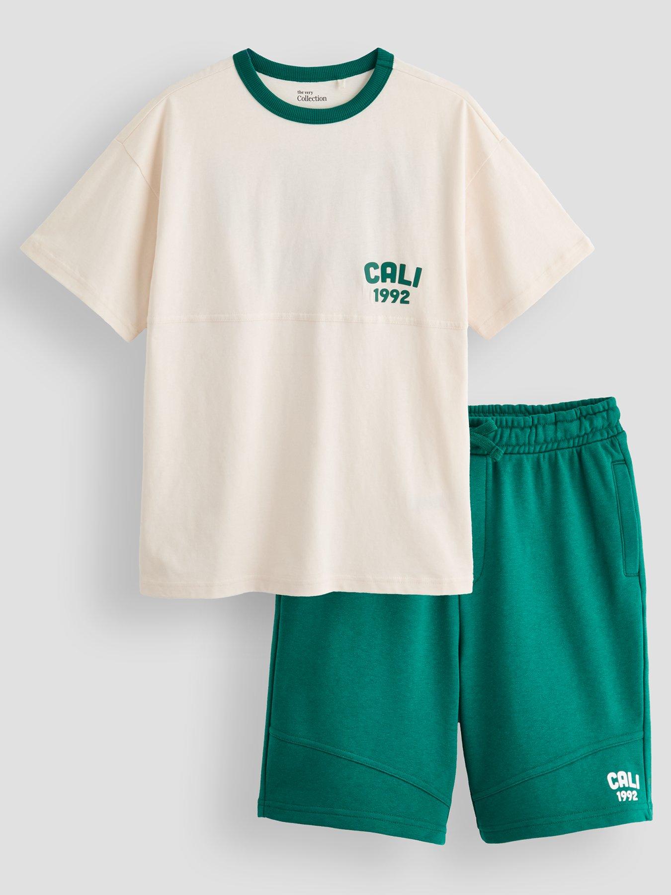 The Very Collection Boys Cali Back Graphic Short Set - Multi